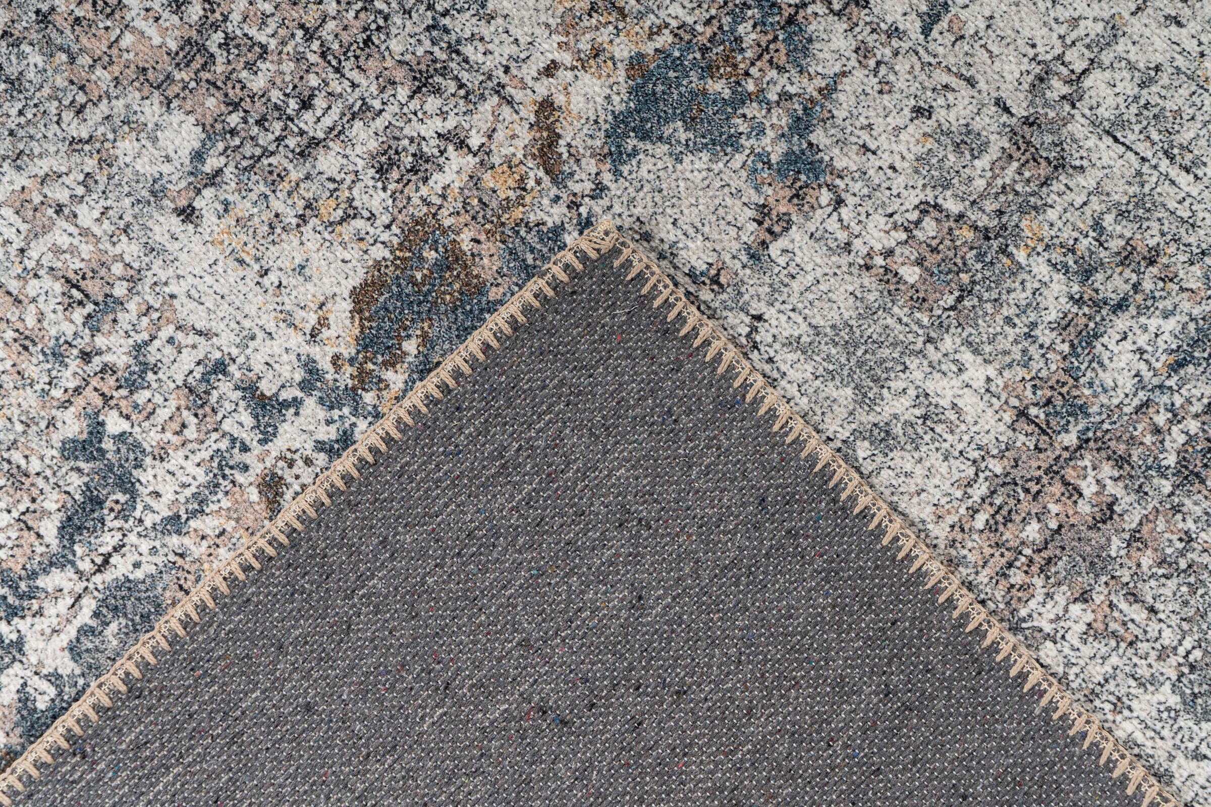 me gusta Teppich »Faye 1225«, rechteckig, 6 mm Höhe, Flachgewebe, gedrucktes Motiv, Wohnzimmer