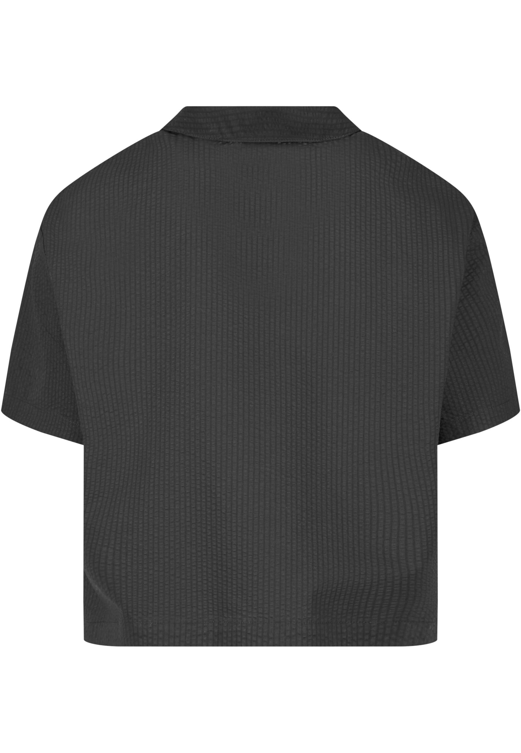 URBAN CLASSICS Langarmhemd »Urban Classics Damen Ladies Seersucker Shirt«