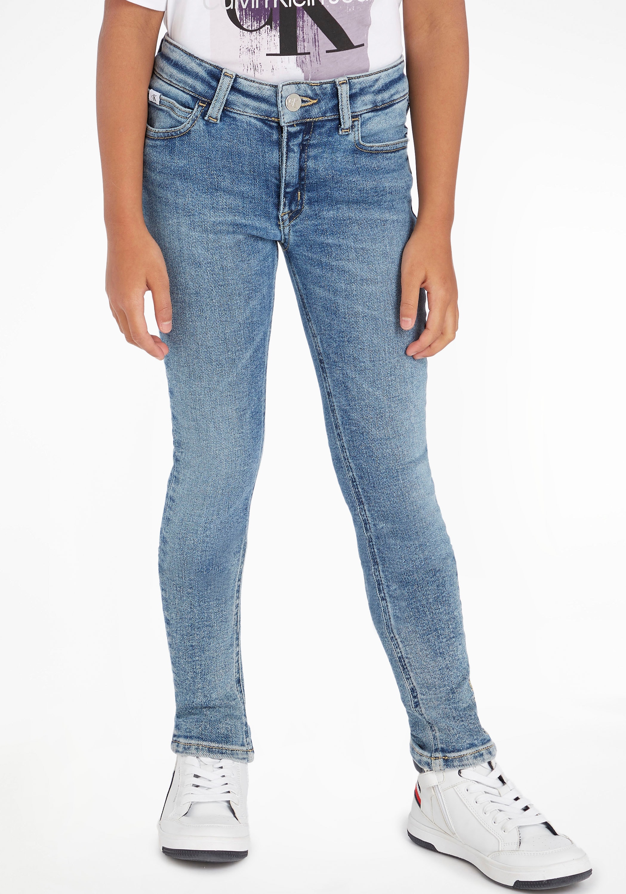 Stretch-Jeans »MR SKINNY LIGHT BLUE SNAKE«, für Mädchen bis 16 Jahre