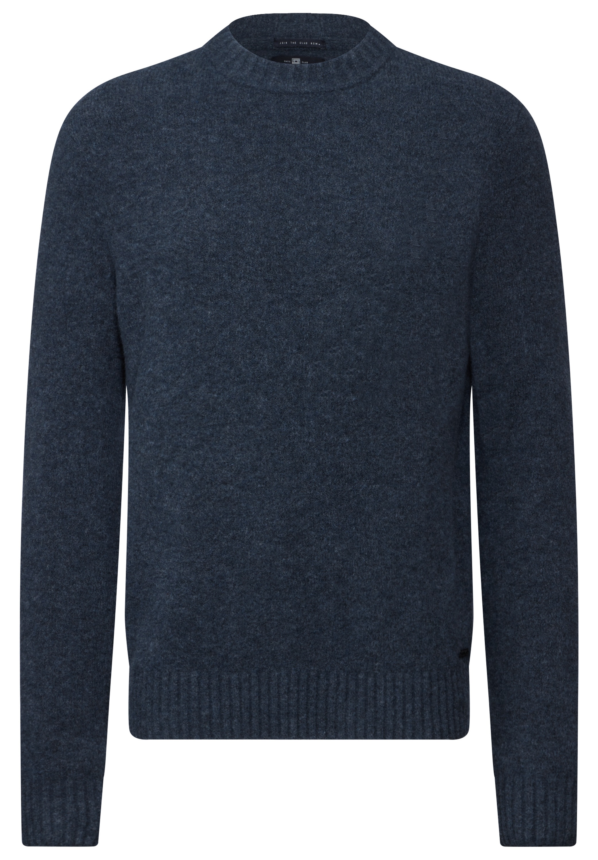 STREET ONE MEN Rundhalspullover, aus elastischem Materialmix