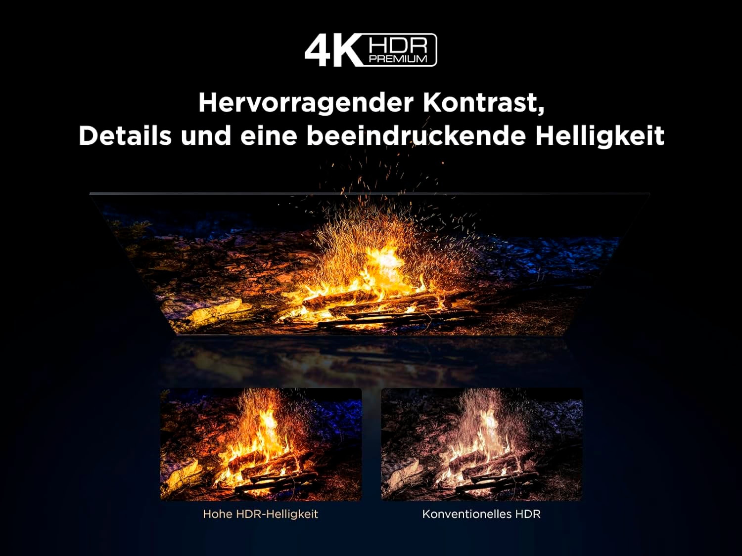 TCL QLED Mini LED-Fernseher »65Q6CX1«, 4K Ultra HD, Smart-TV-Google TV, 144 Hz, 4K HDR Premium, Smart TV, Apple TV, Multi-HDR und Dolby Vision