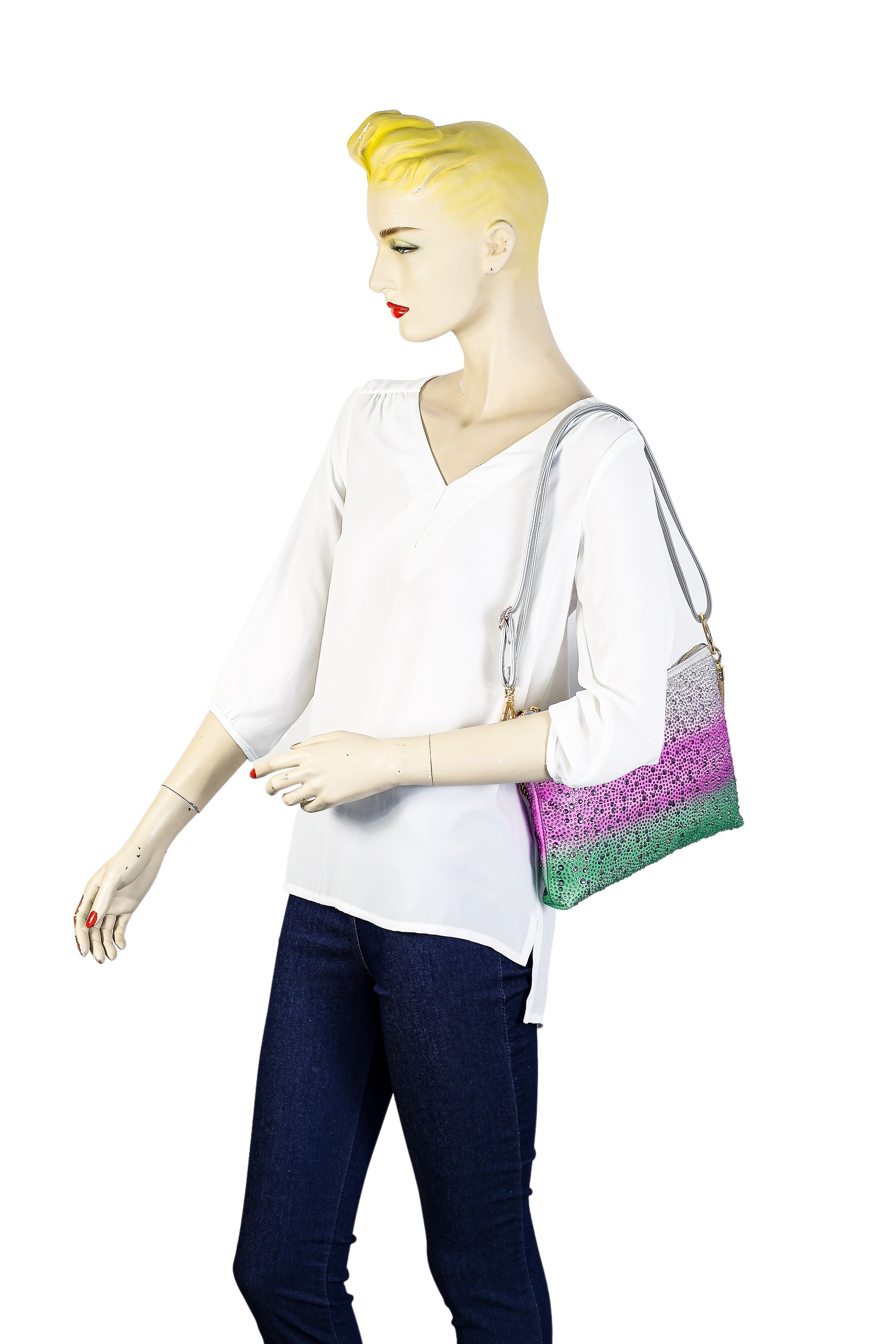 COLLEZIONE ALESSANDRO Schultertasche "Bling" mit tausenden Strass Glitzerst günstig online kaufen