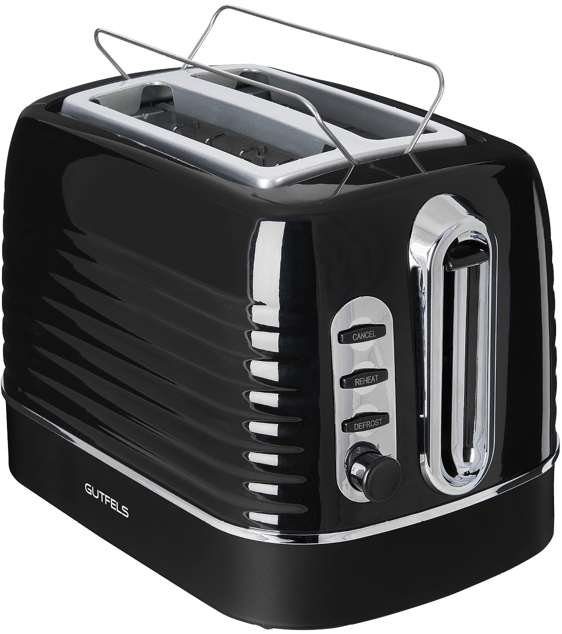 GUTFELS Toaster "TOAST 3300 C", B:27cm H:20cm T:18cm, schwarz, Toaster, 2-Scheiben-Toaster,1050 Watt