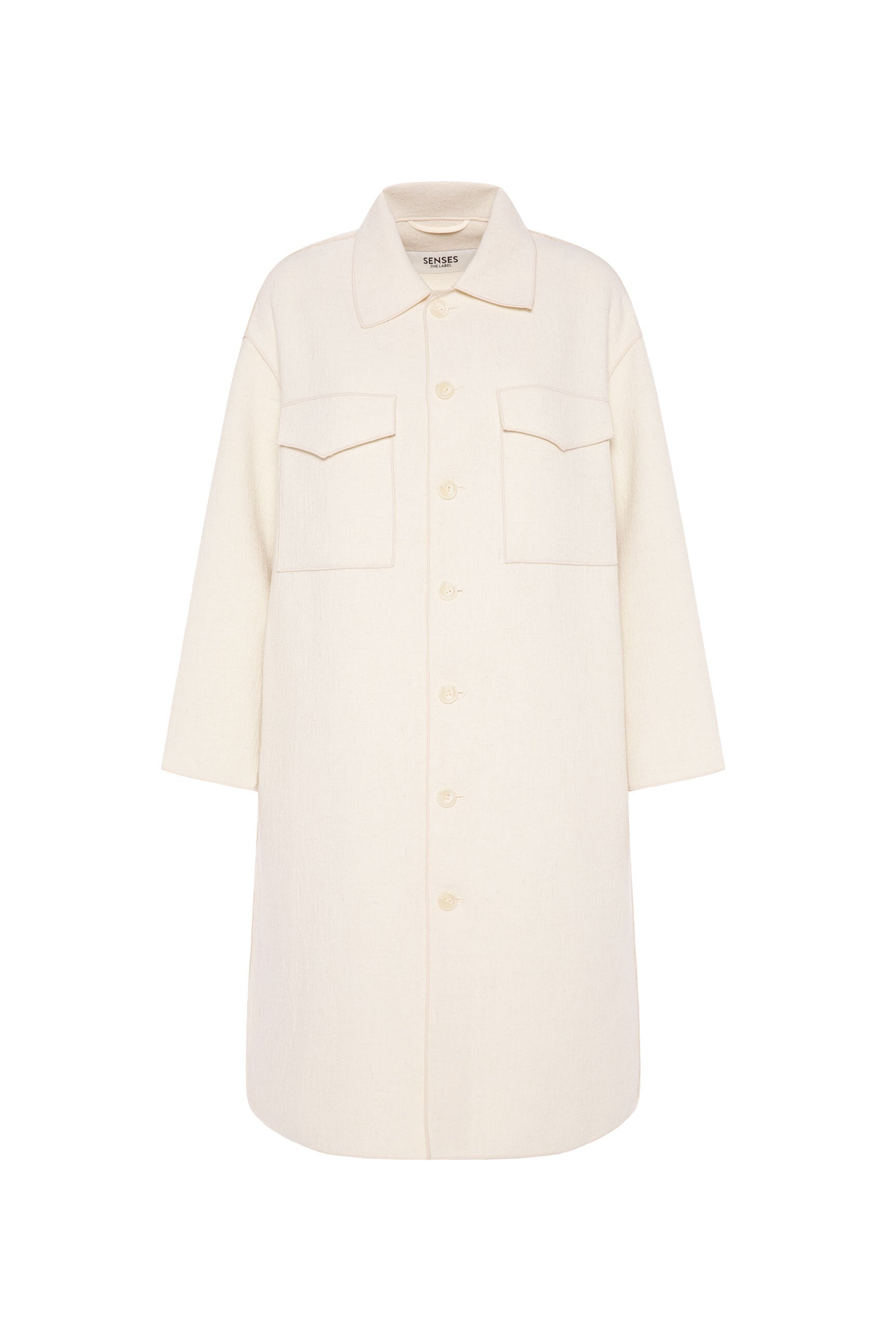 SENSES.THE LABEL Langjacke, ohne Kapuze, mit langem Gehschlitz