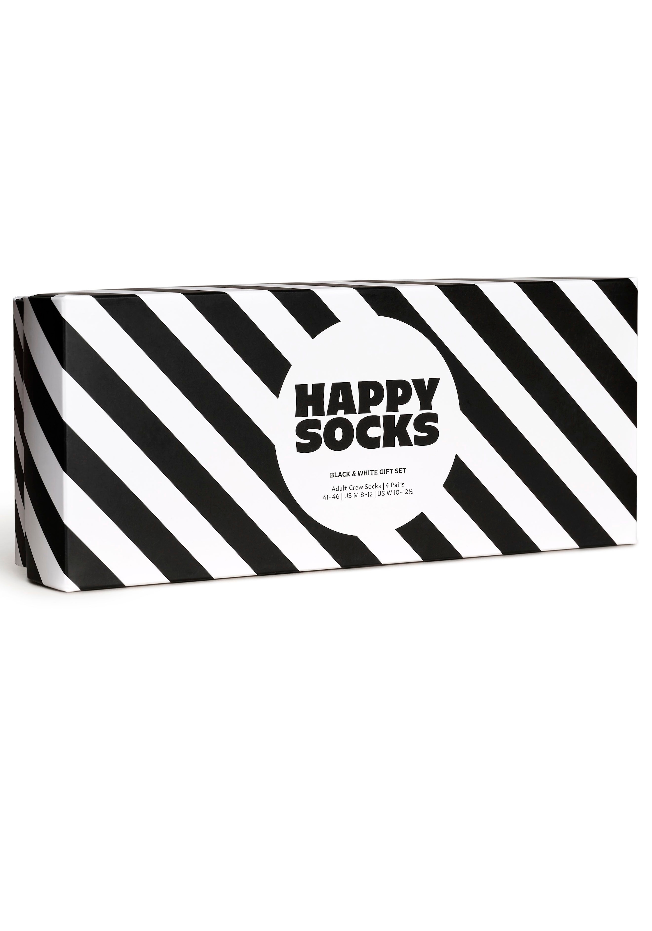 Happy Socks Socken, (Packung, 4 Paar), Classic Black & White Socks Gift Set