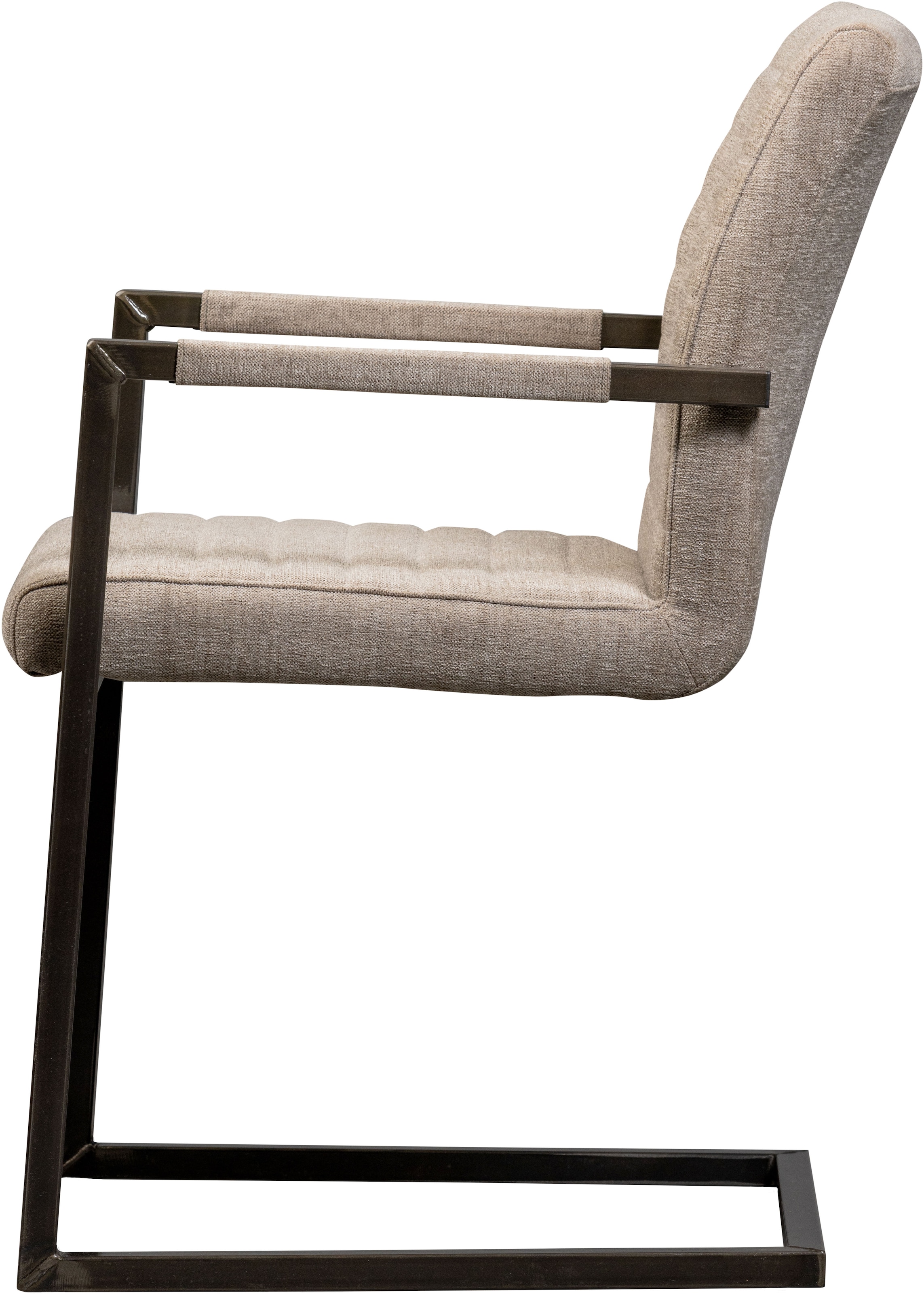 WOOOD Esszimmerstuhl »Bas«, (Set), 2 St., Freischwinger, gepolstert, Breite 54 cm, Metallgestell