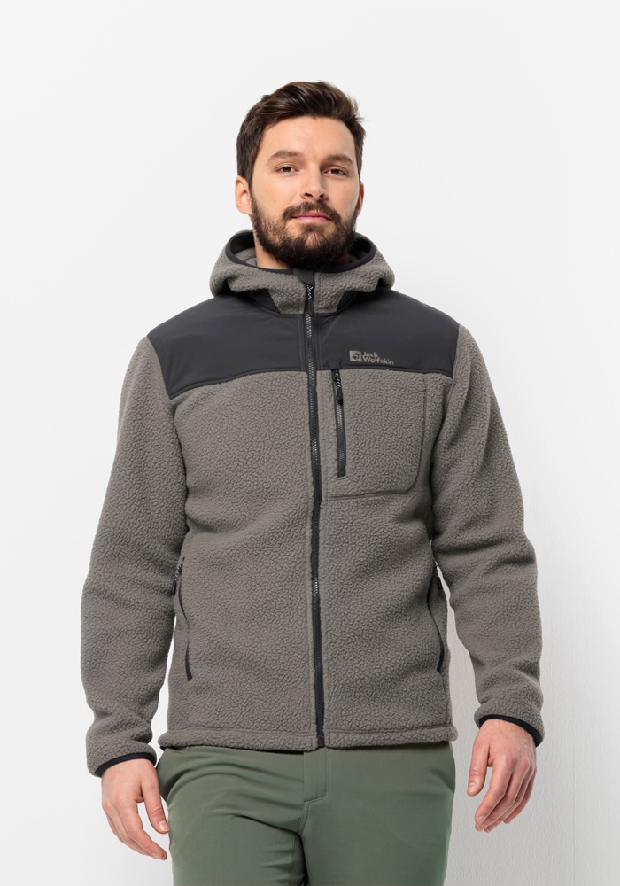 Jack Wolfskin Fleecejacke "KAMMWEG PILE FZ M", mit Kapuze günstig online kaufen