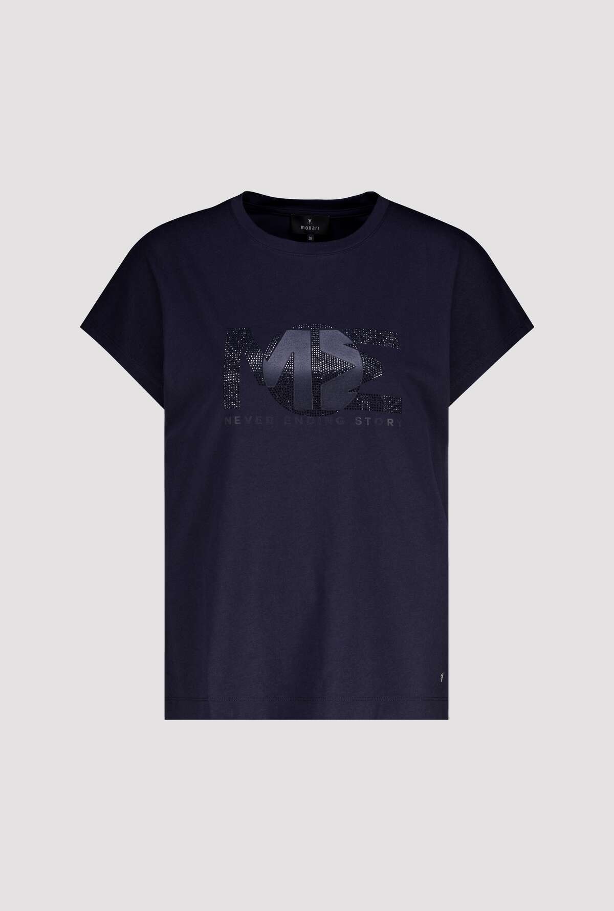 Monari T-Shirt »Shirt Basic Schmuck« Regular fit mit Strasssteinen