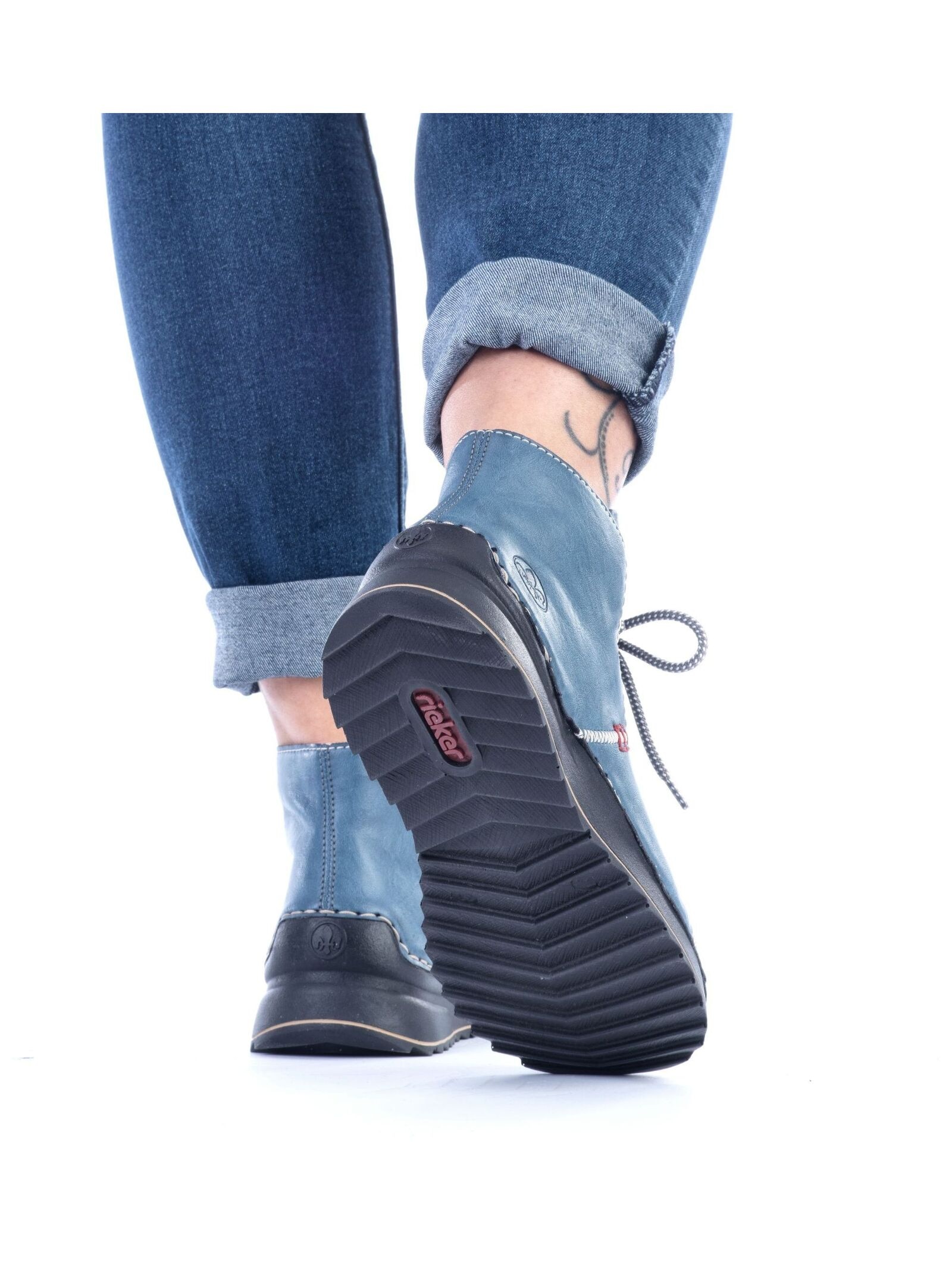 Rieker Schnürstiefelette »Rieker Stiefelette Lederimitat«