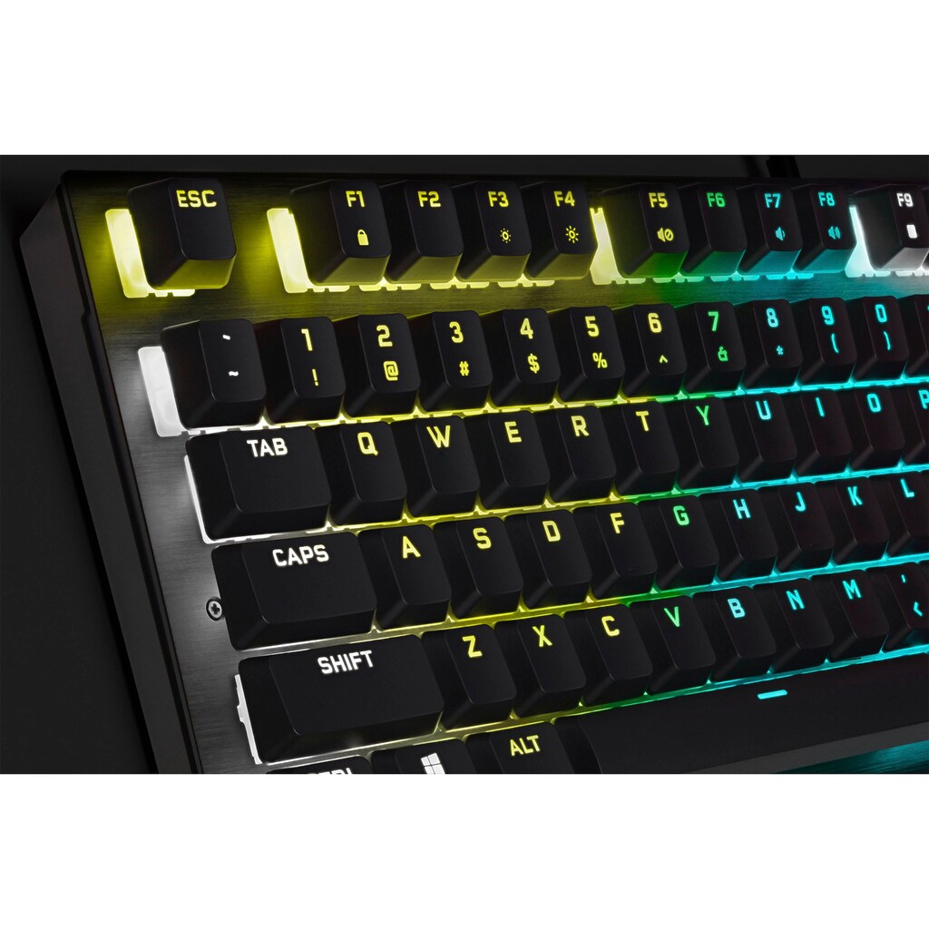 Corsair Gaming-Tastatur »K60 RGB PRO«, (Ziffernblock-ausklappbare Füße)