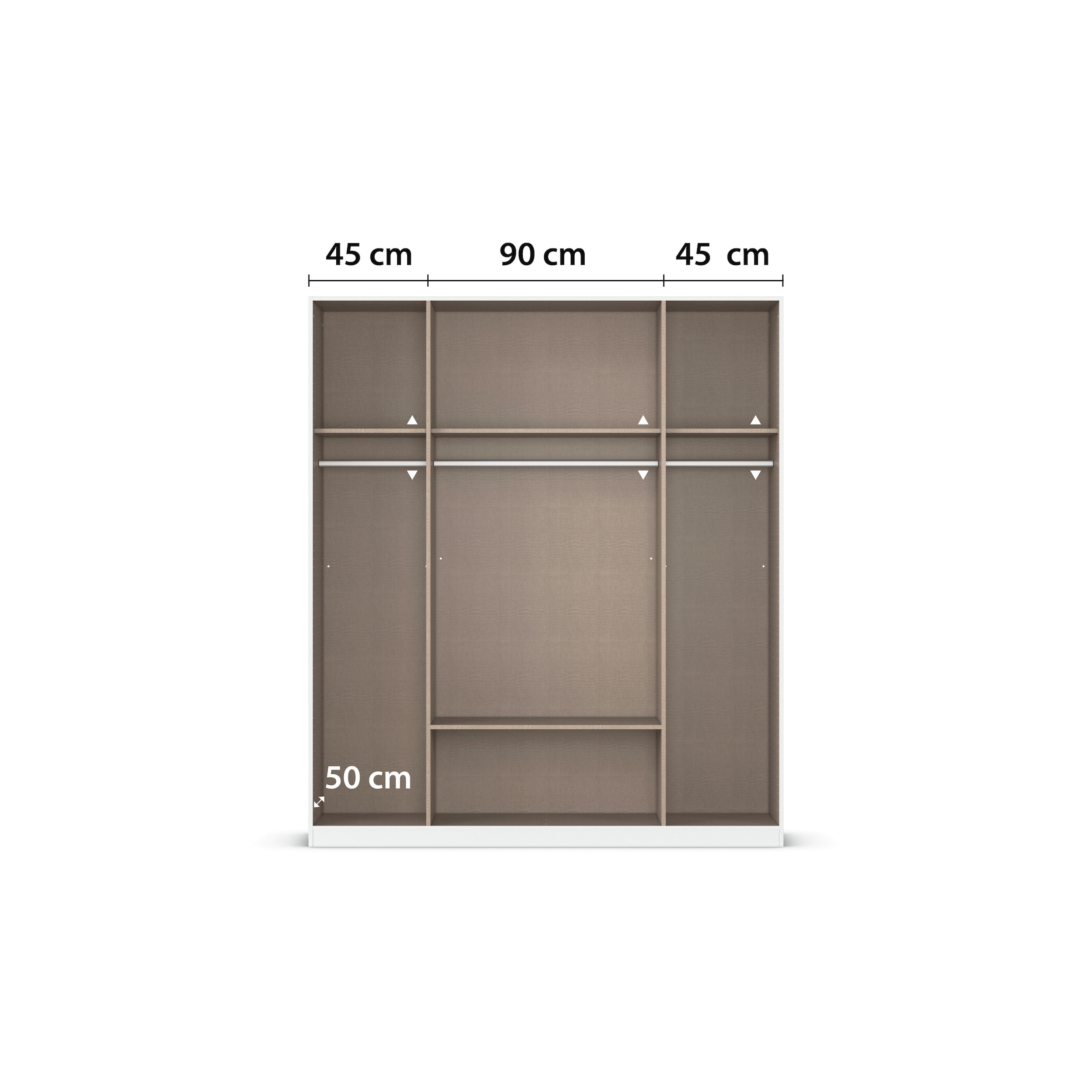 rauch Kleiderschrank »Mehrzweckschrank Schrank Garderobe Wäscheschrank Schlafzimmer GAMMA« 3 verschiedene Ausstattungen BASIC/CLASSIC/PREMIUM (inkl. SOFT-CLOSE),  Graumetallic, 181 cm, 2 Schubladen, Griff Schwarz MADE IN GERMANY