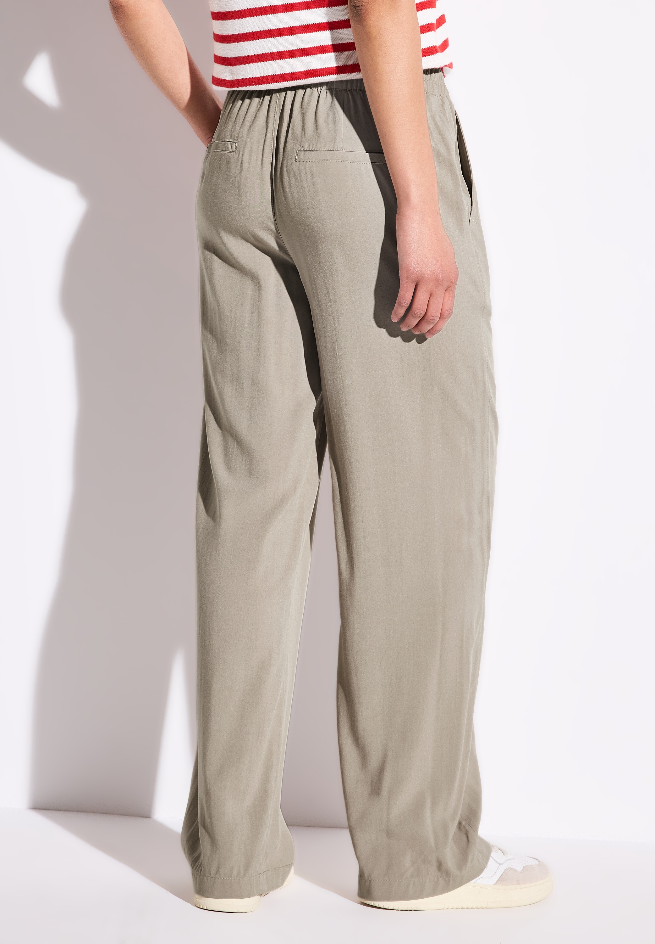 STREET ONE Stoffhose Elastikbund mit Tunnelzug günstig online kaufen