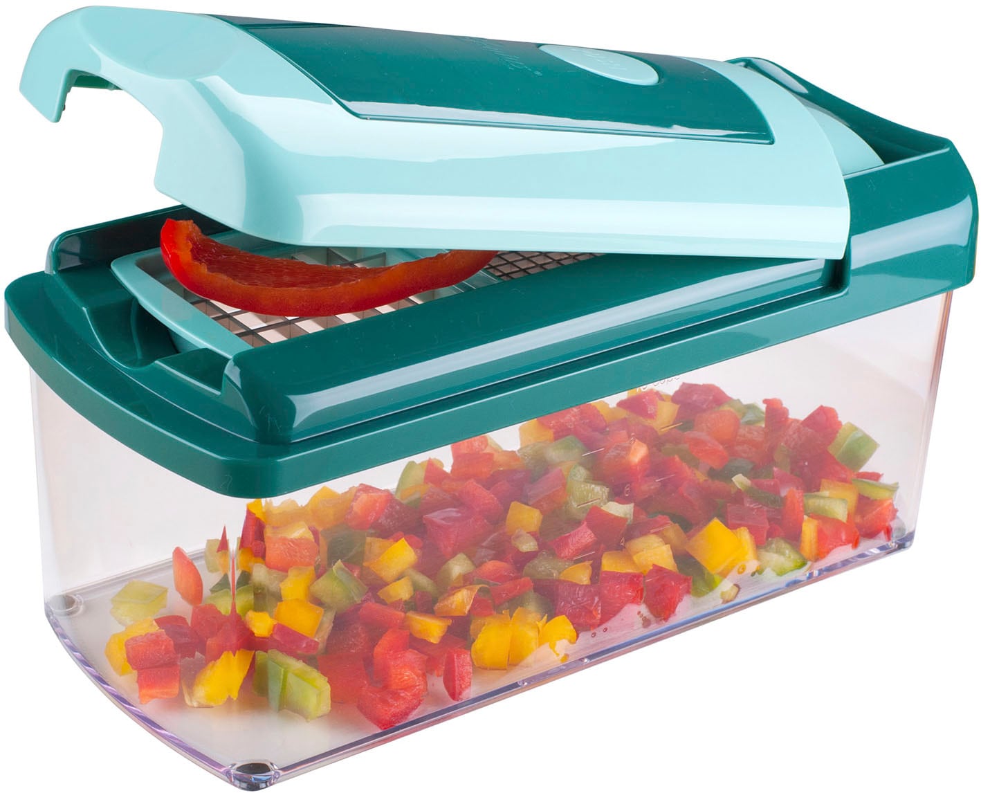 Genius Zerkleinerer »Genius Nicer Dicer Fusion 16-tlg., mit Julietti Spiralschneider«, ideal für die Zubereitung von Speisen, Hauptgerichten und Desserts