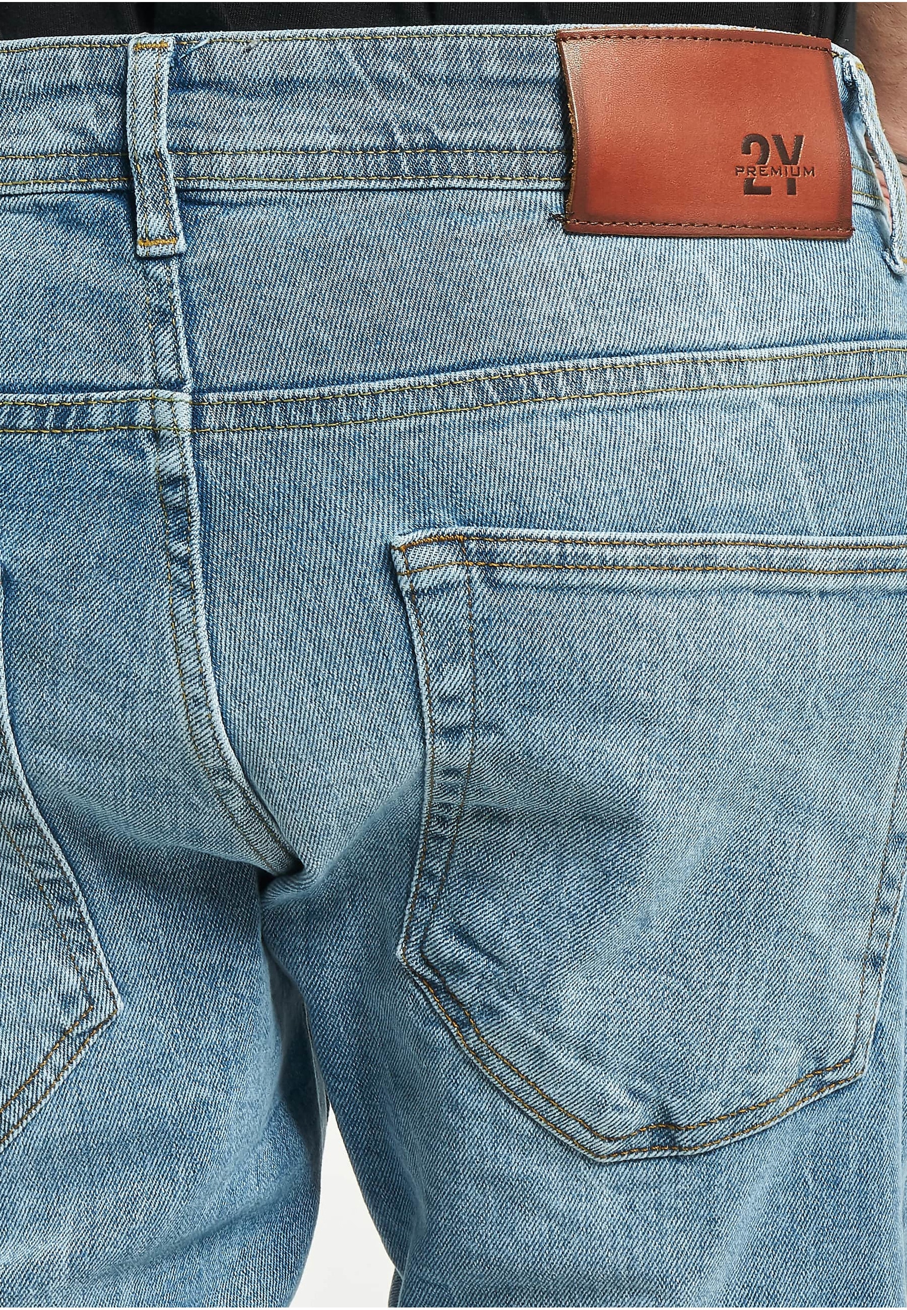 2Y Premium Bequeme Jeans »2Y Premium Herren 2Y Destroyed Slim Fit Denim« 1 Stk.