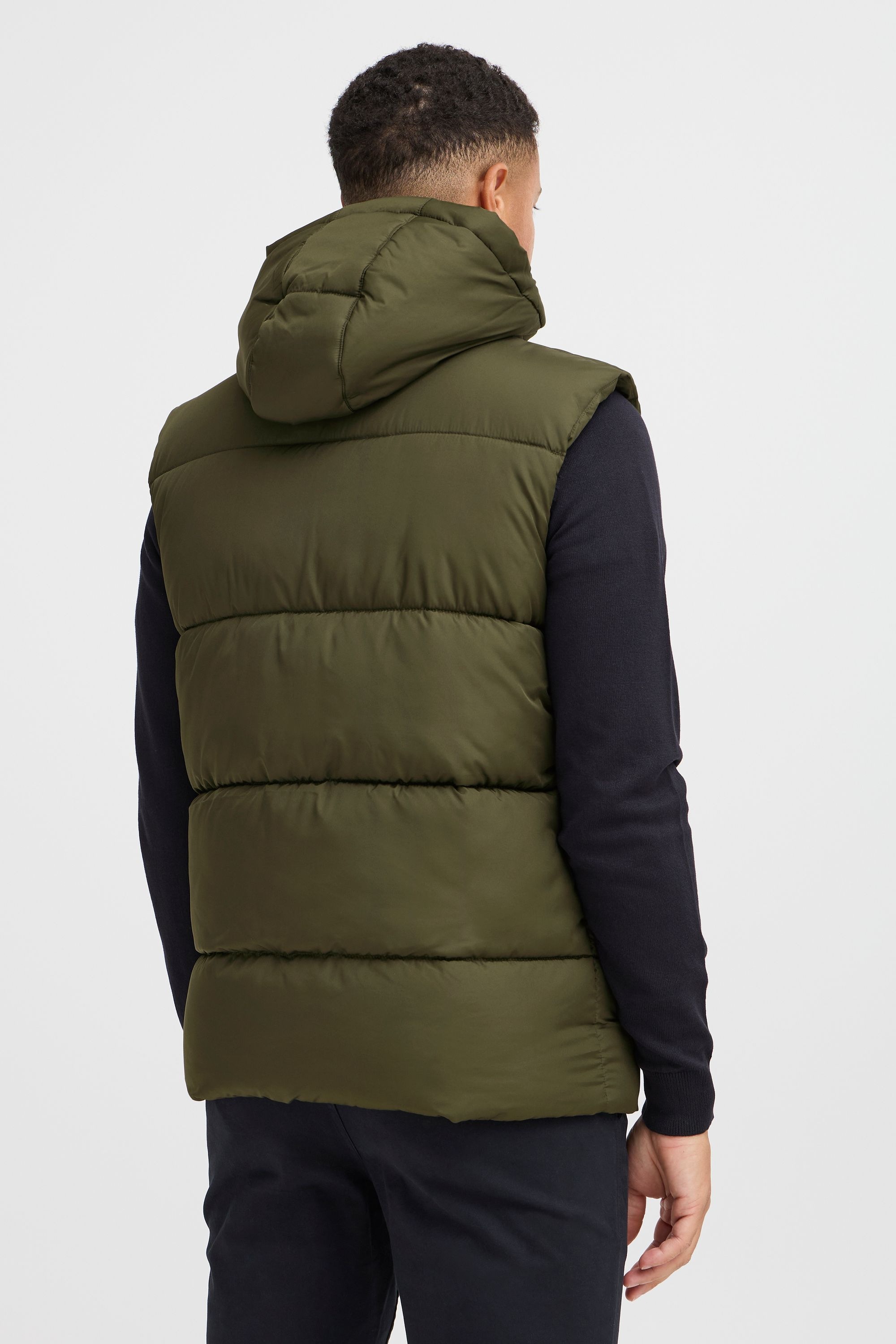 Steppweste BLEND "Steppweste BHMZIPA", Herren, Gr. XXL, blau (forest night), Obermaterial: 100% Polyester PES., Westen Steppweste 6
