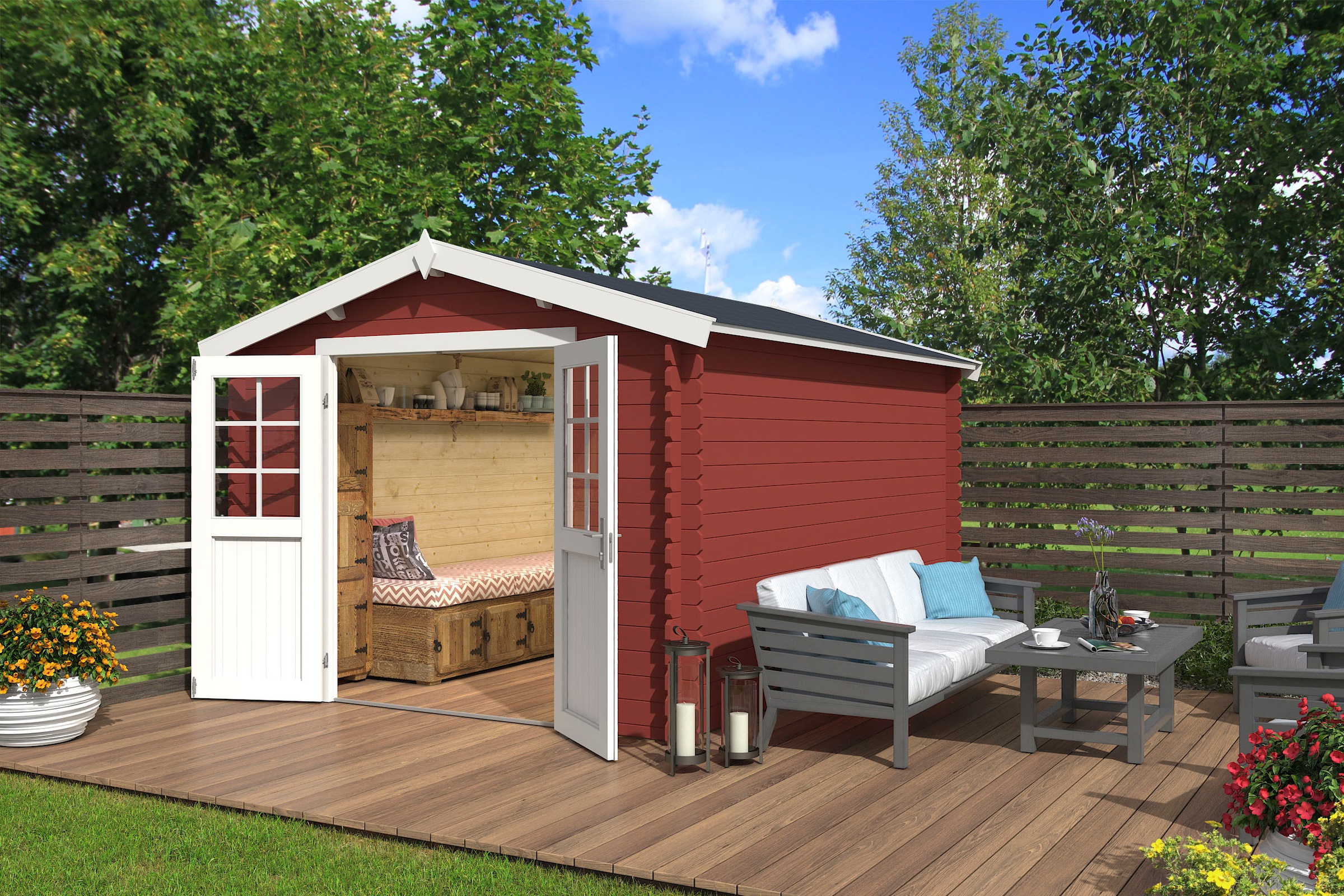 LASITA MAJA Gartenhaus »NORAH 380«, (Set)