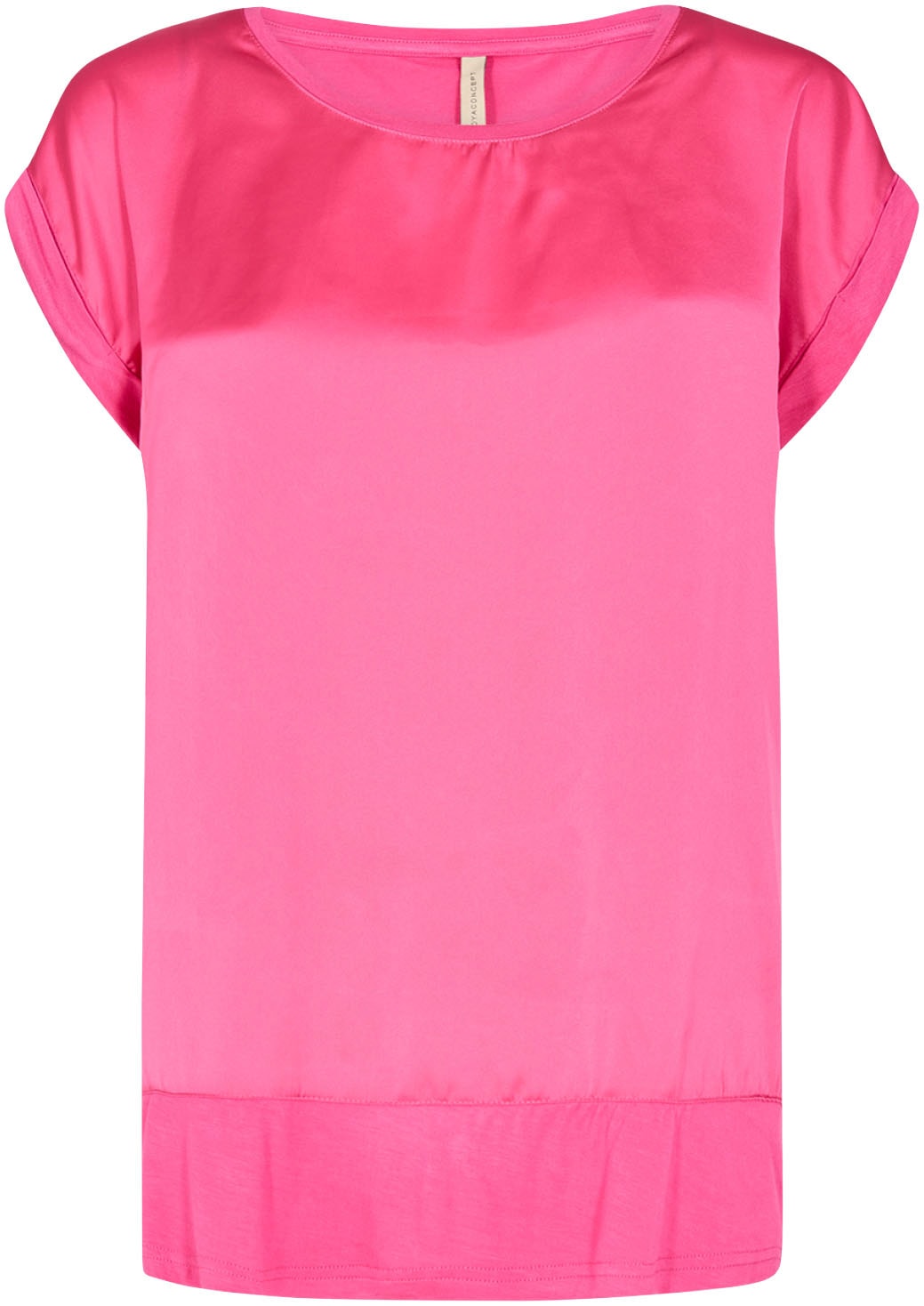 soyaconcept Shirtbluse »SC-THILDE 6«, aus Satin, Vorderteil bestellen Rücken Jersey der | BAUR aus
