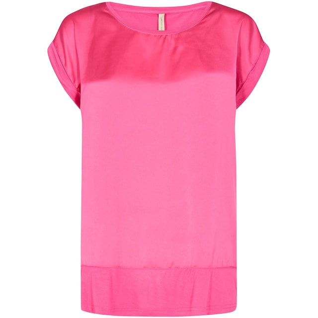 soyaconcept Shirtbluse »SC-THILDE 6«, Vorderteil aus Satin, der Rücken aus  Jersey bestellen | BAUR