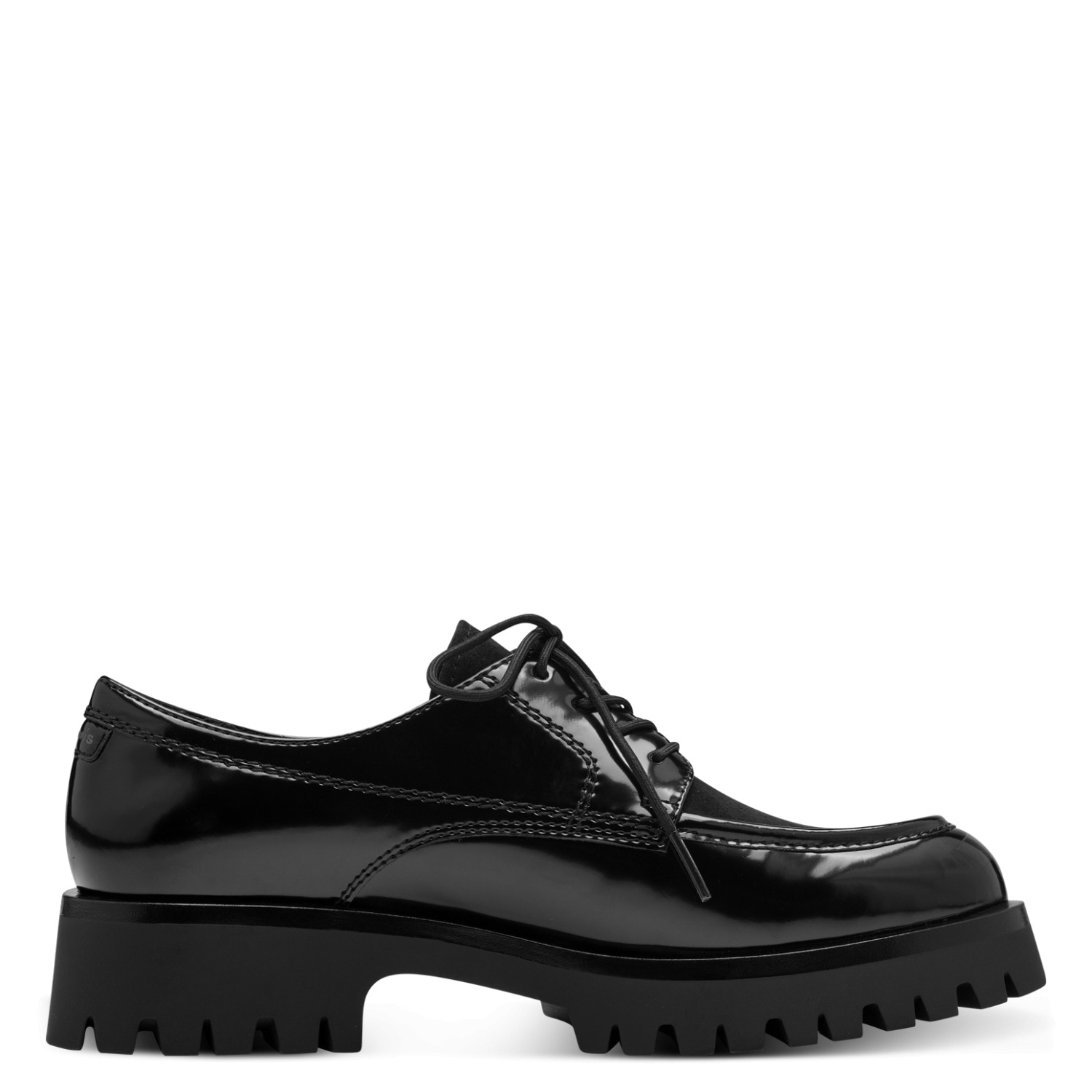 Tamaris Schnürschuh  Blockabsatz, Businessschuh, mit modische Absteppung an der Vorderkappe