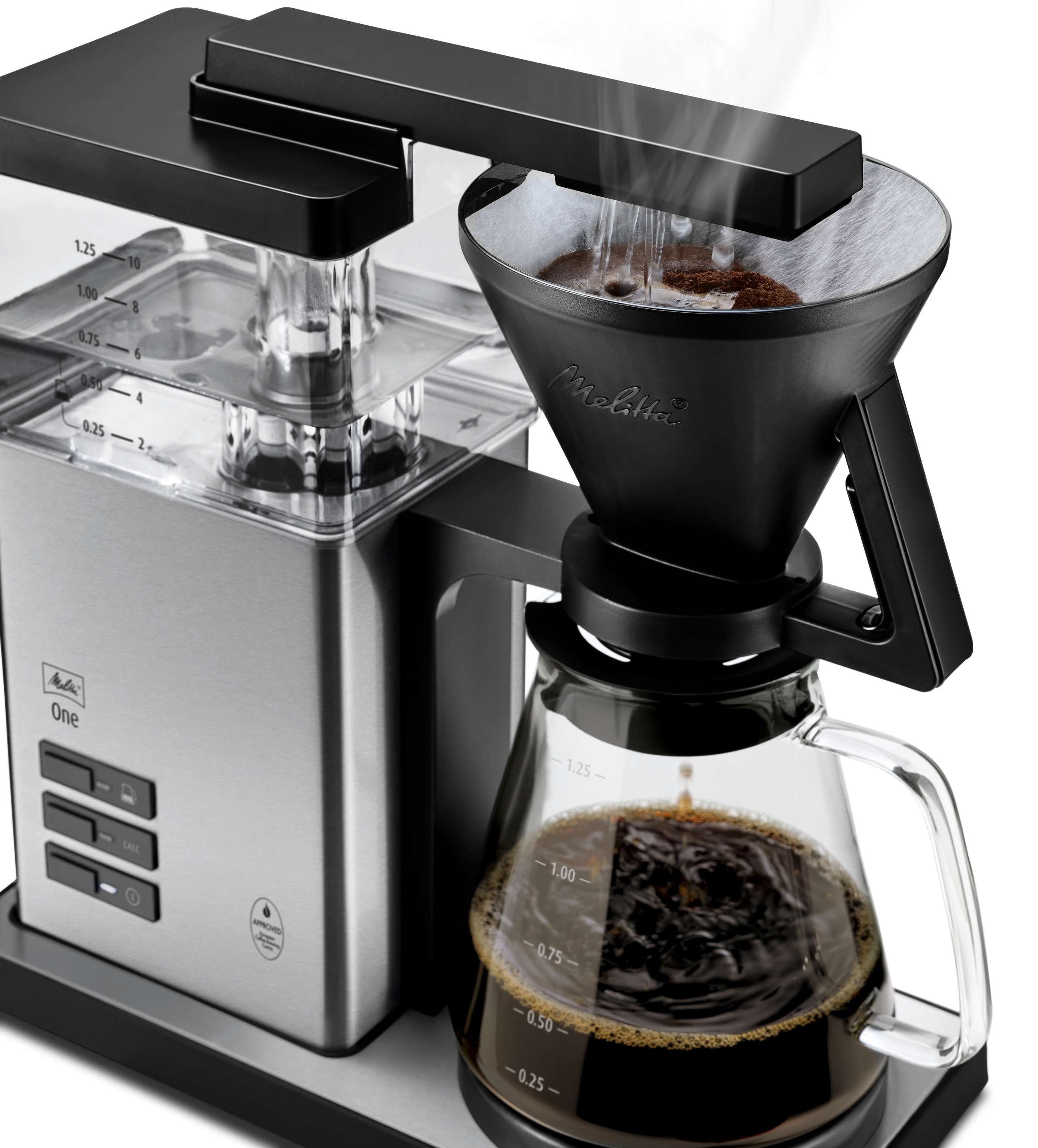 Melitta Filterkaffeemaschine "One Stainless Steel 1031-01" 1,25 l Kaffeekan günstig online kaufen