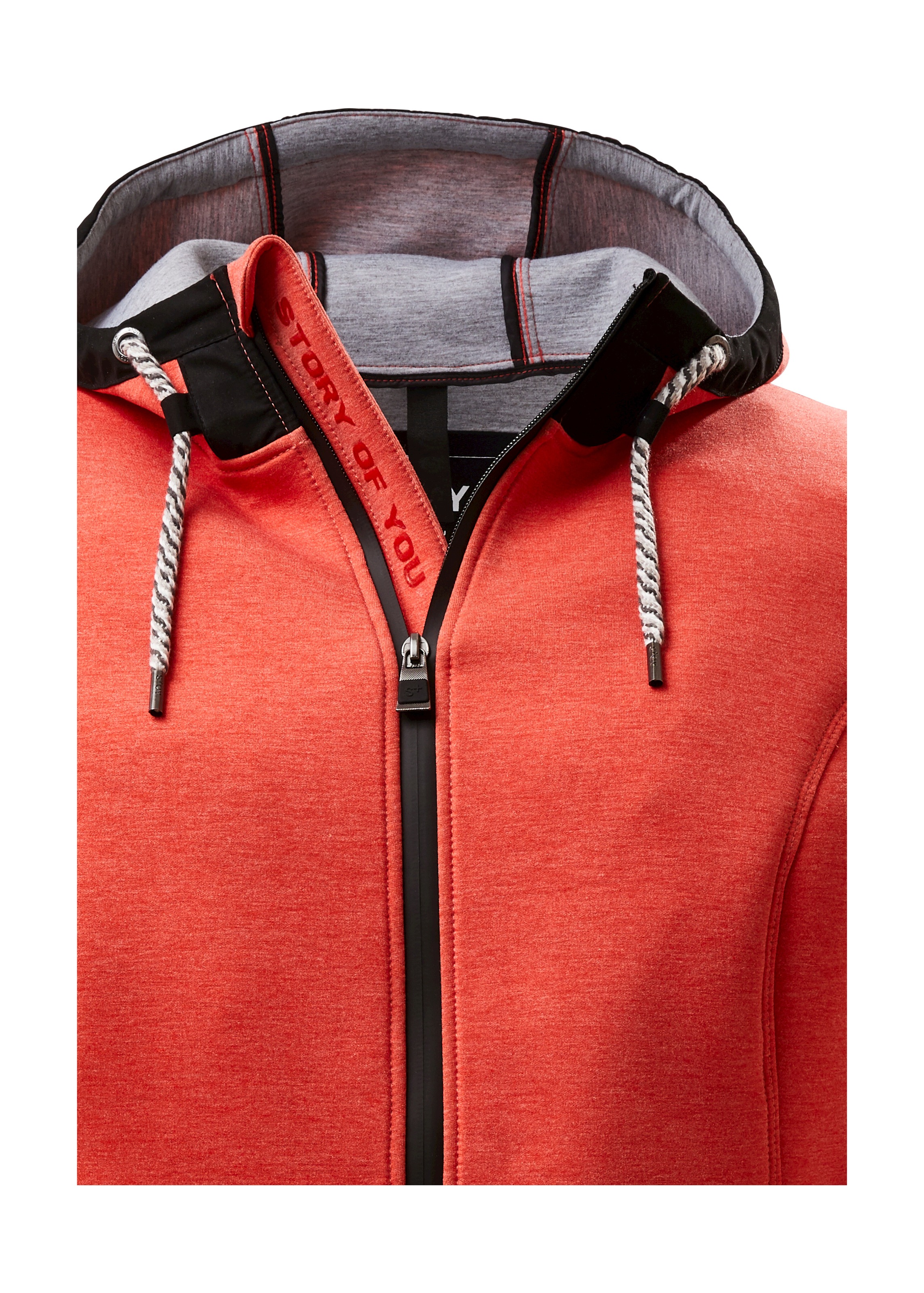 STOY Funktionsjacke »STS 1 WMN JCKT«, Elastische Scuba-Jacke mit verstellbarer Kapuze