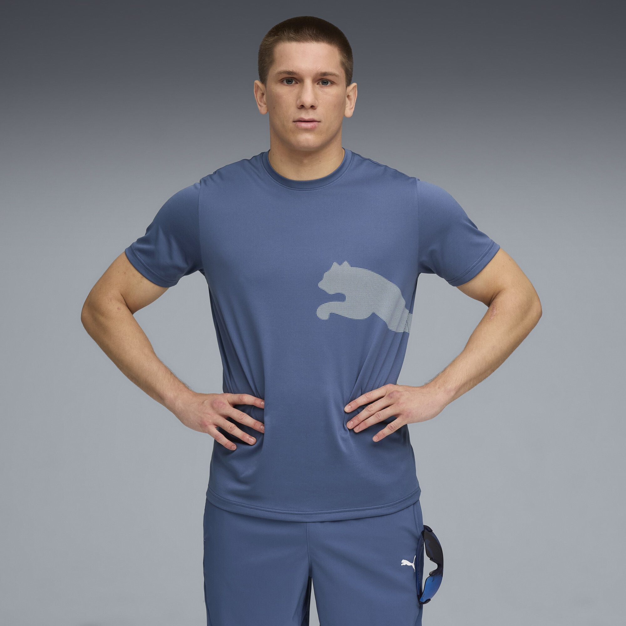PUMA Trainingsshirt »Train All Day Big Logo T-Shirt Herren«