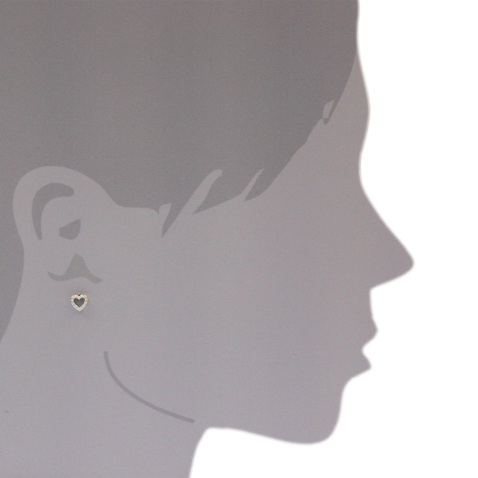 Ostsee-Schmuck Heart 7mm Earrings Silver 2