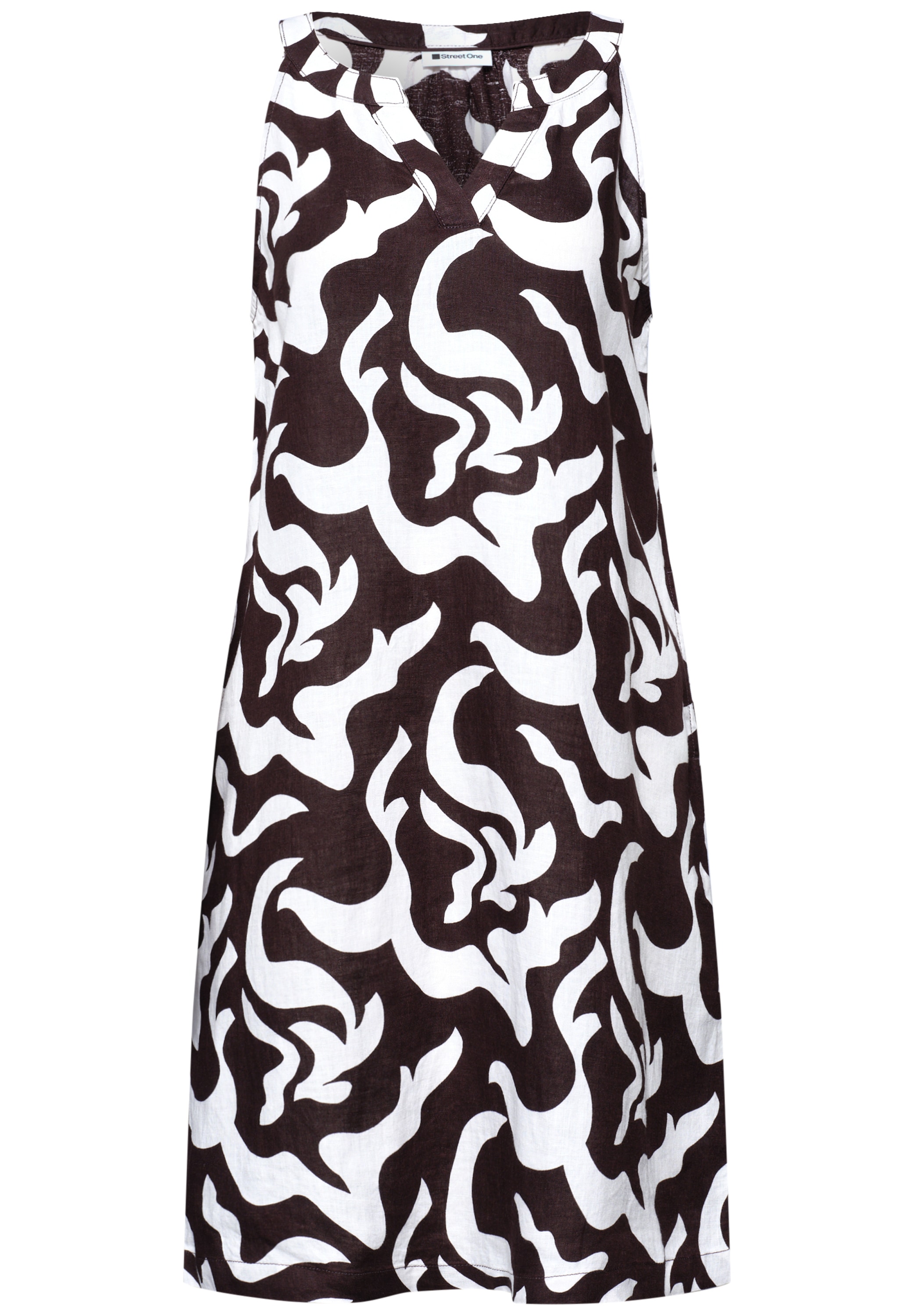 STREET ONE Midikleid Ohne Taschen aus Leinen