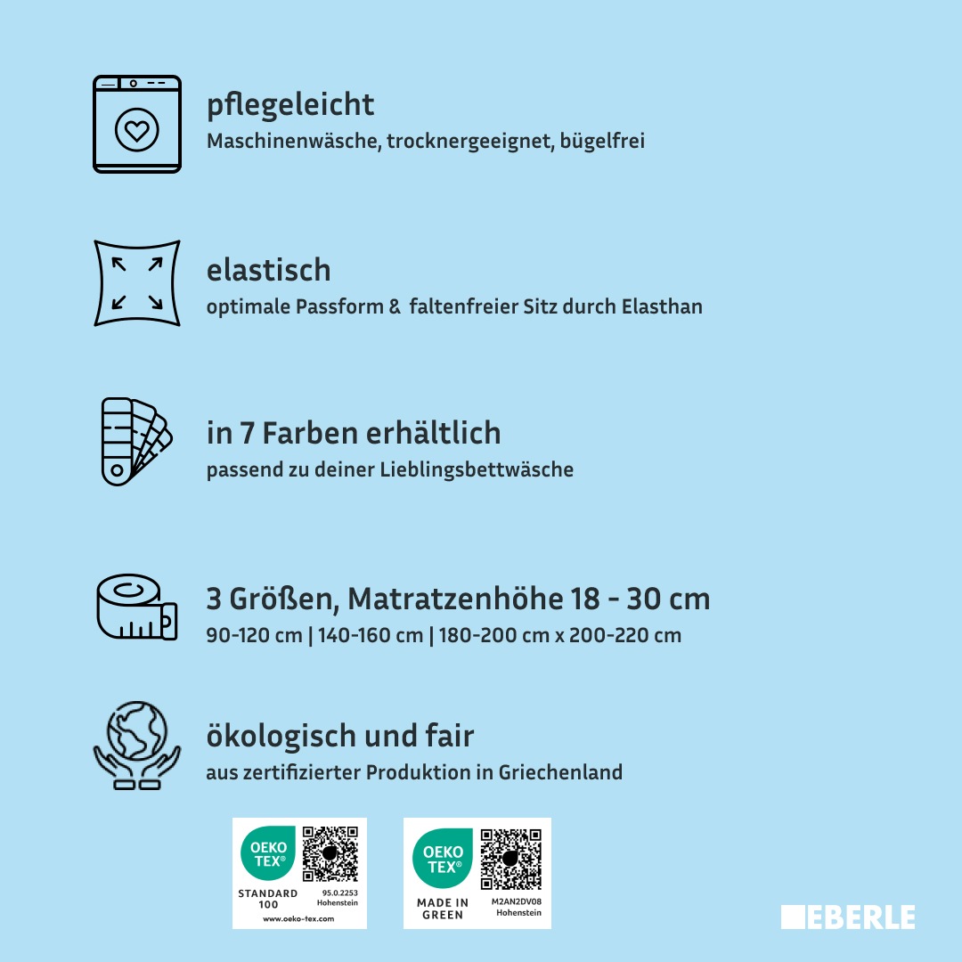 Thumbnail - bellana Spannbettlaken "bellana coolTouch", mit kühlendem Klimagarn