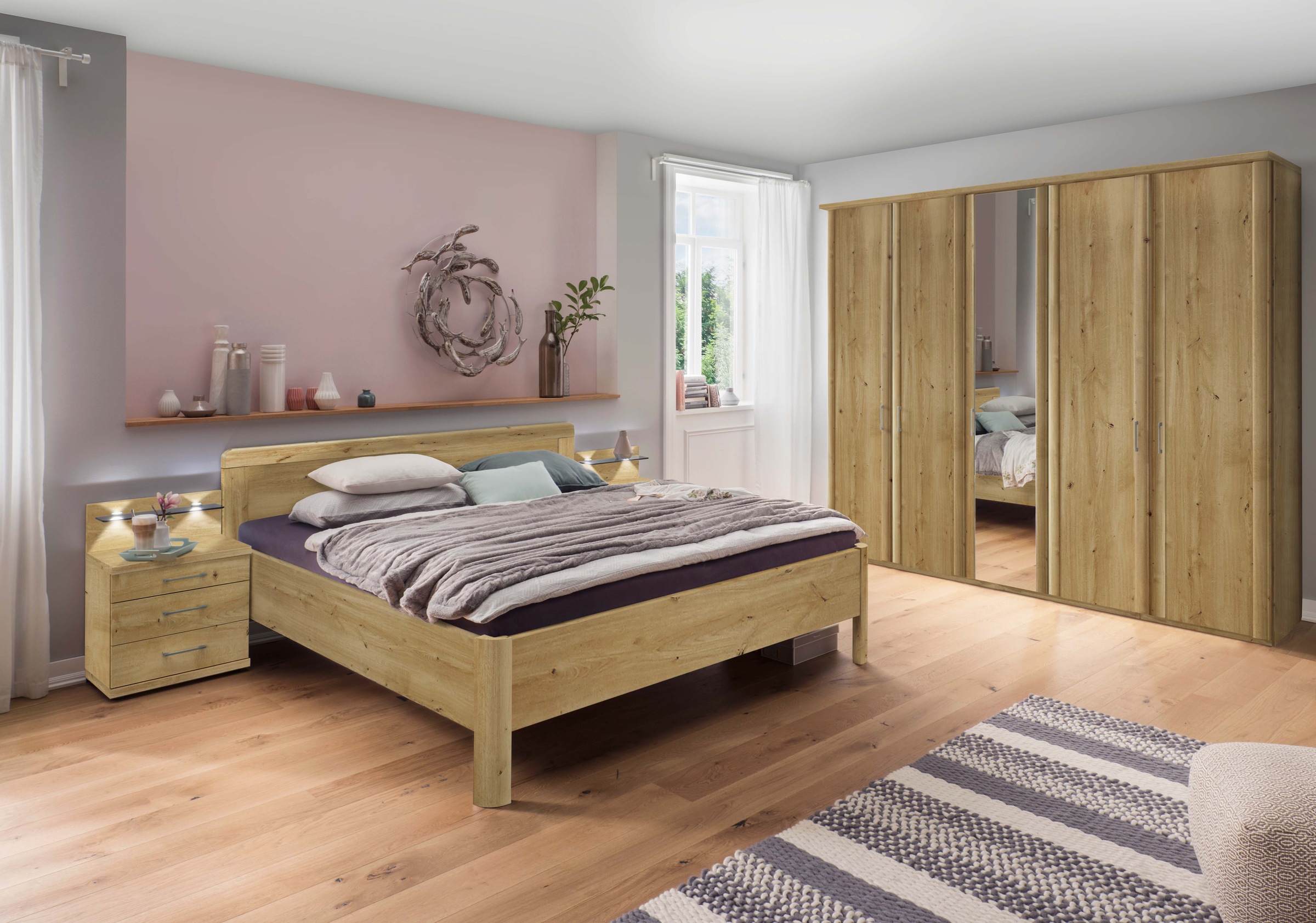 WIEMANN Holzbett "Bern, Bettgestell, Bettrahmen, für Schlafzimmer", (4-fach günstig online kaufen