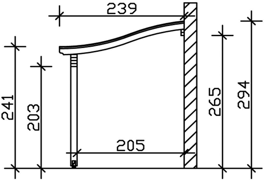 Skanholz Terrassendach »Verona«