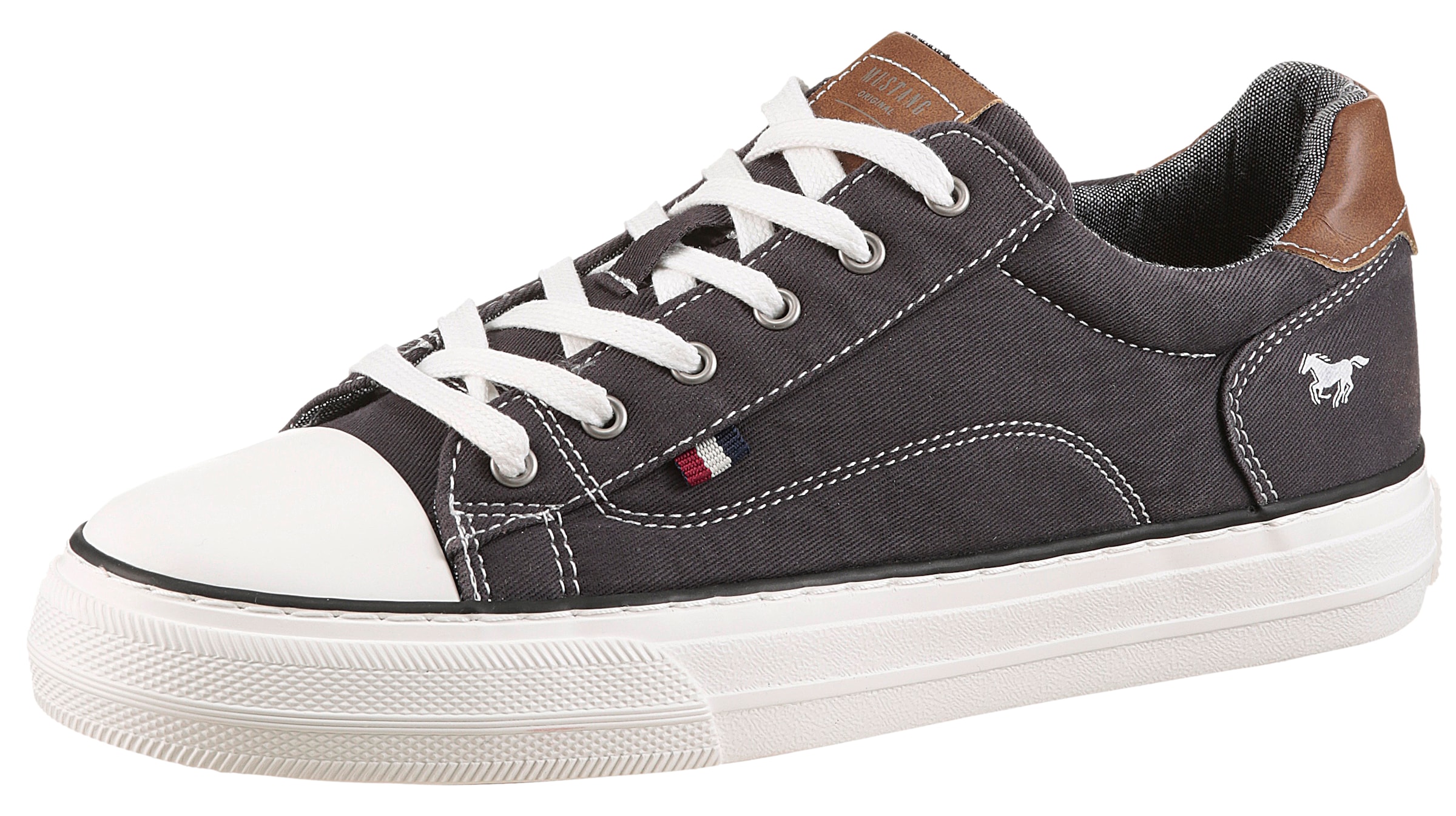 Mustang Shoes Sneaker, Freizeitschuh, Halbschuh, Schnürschuh, mit Gummikapp günstig online kaufen