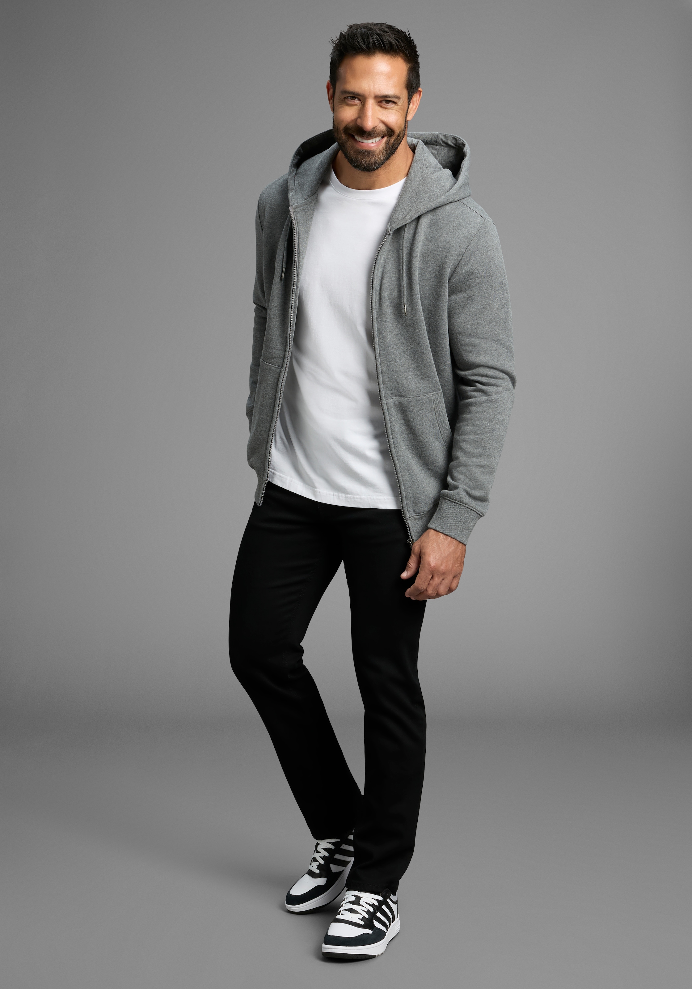 Man's World Kapuzensweatjacke, mit Taschen