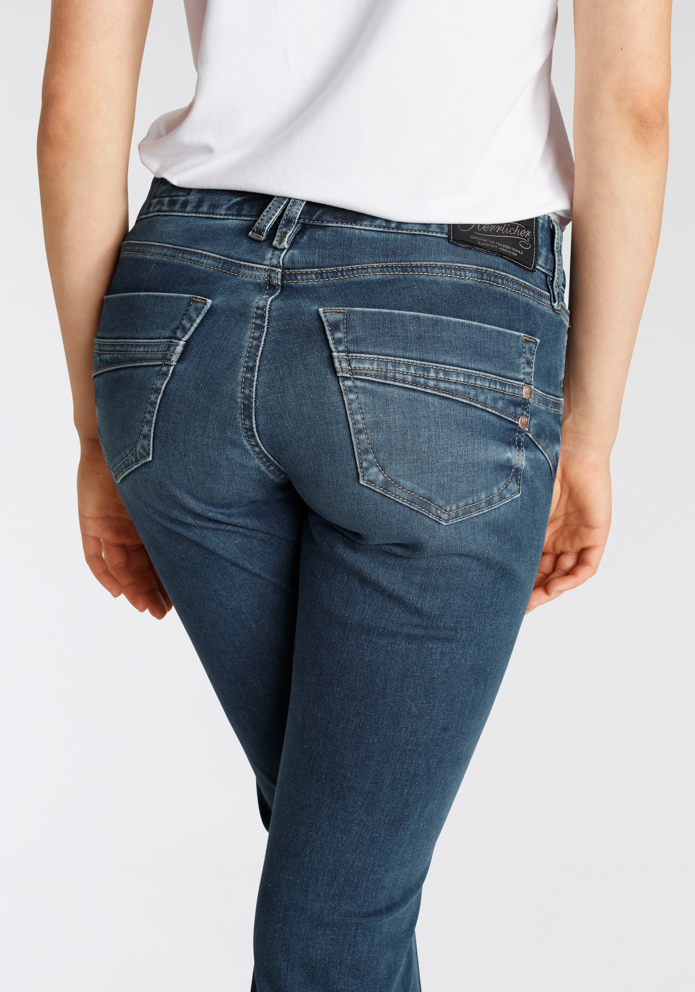 Herrlicher Ankle-Jeans »TOUCH CROPPED REUSED«, umweltfreundlich dank dem Einsatz von Recycled Denim