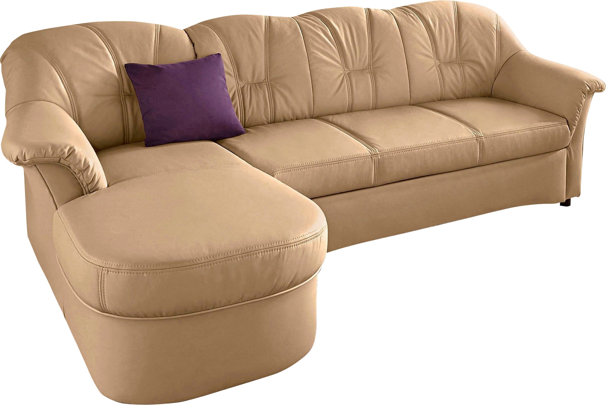 DOMO collection Ecksofa "Flores Schlafsofa, B/T/H: 233/142/86 cm, L-Form", günstig online kaufen