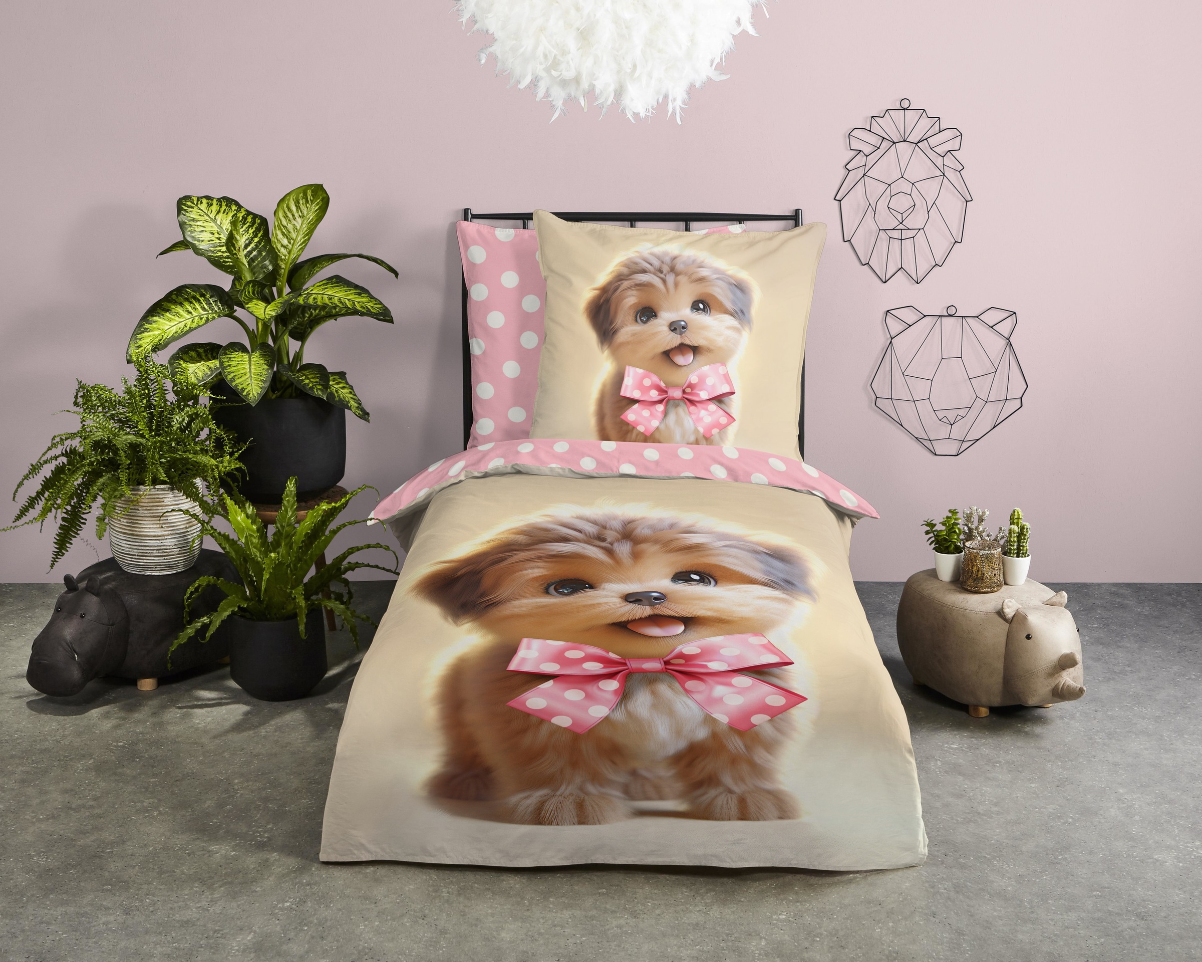 PURE luxury collection Kinderbettwäsche "Bobi" 2 Stk. tlg. Mikrofaser, 135x günstig online kaufen
