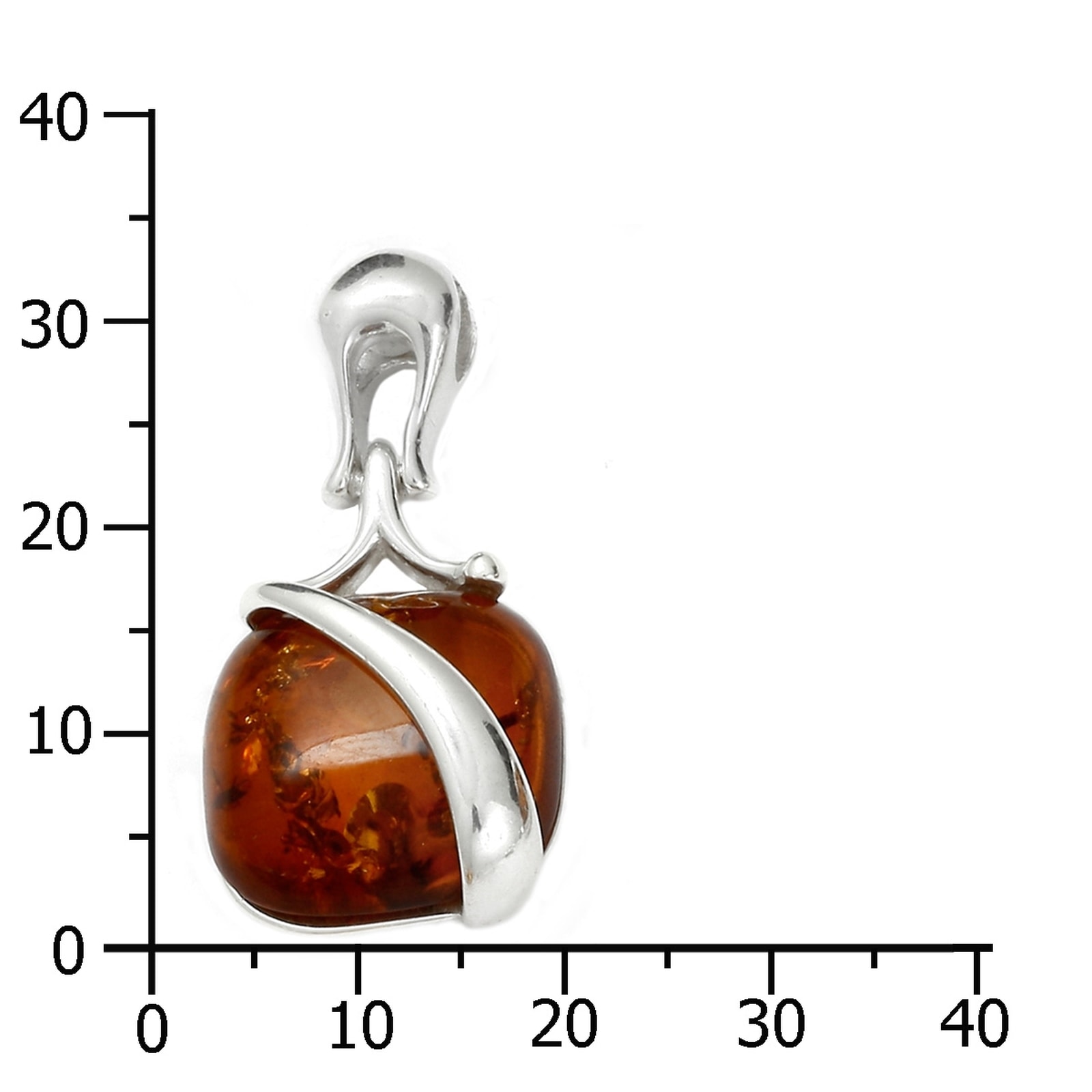 OSTSEE-SCHMUCK Kettenanhänger »- Eni - Silber 925/000 - Bernstein«