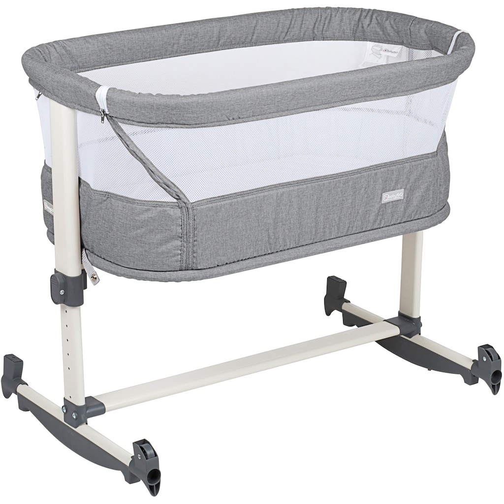 BabyGo Beistellbett »Vivaldi, grey«