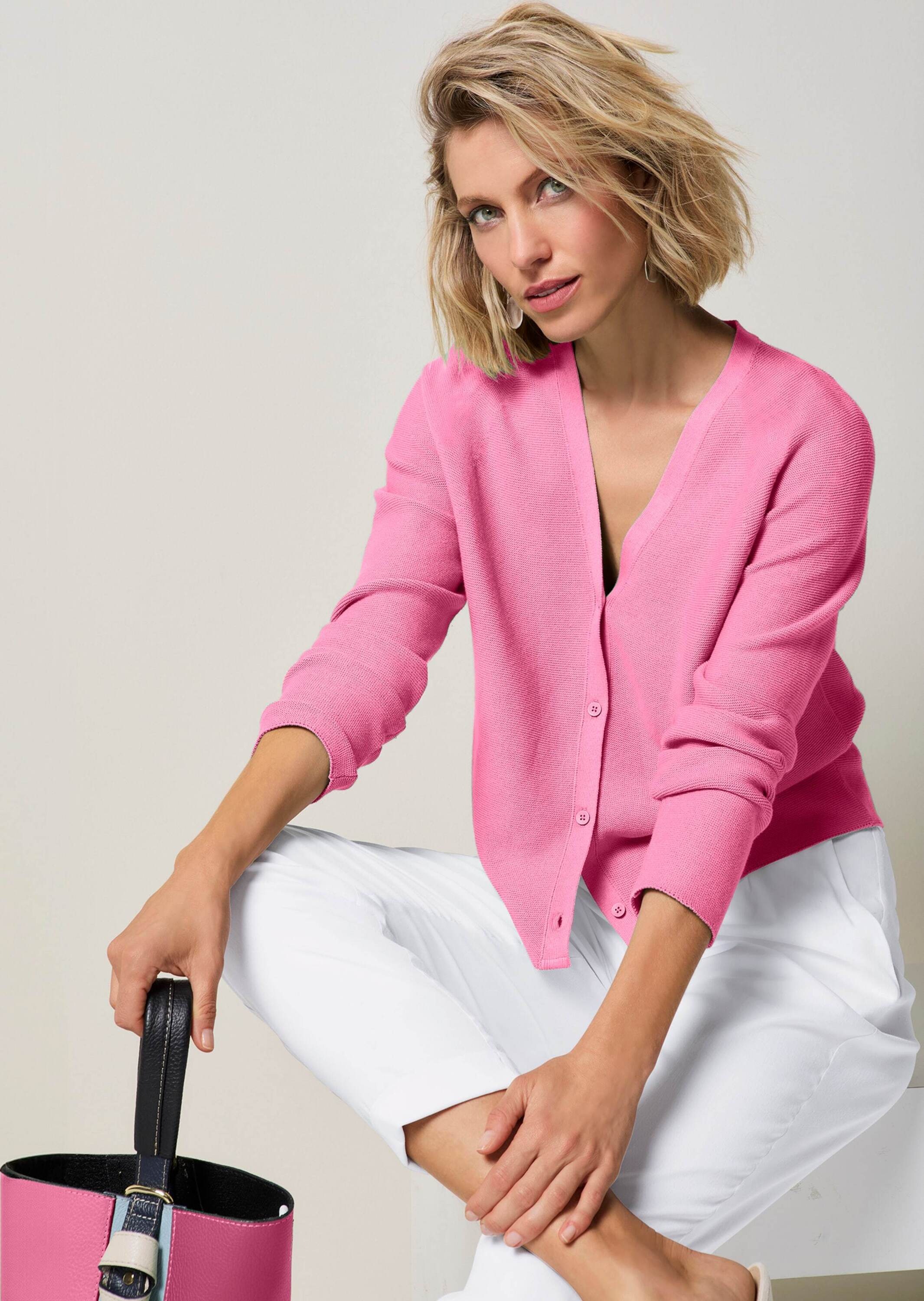 MADELEINE Strickjacke "Strickjacke Strickjacke mit V-Ausschnitt" günstig online kaufen