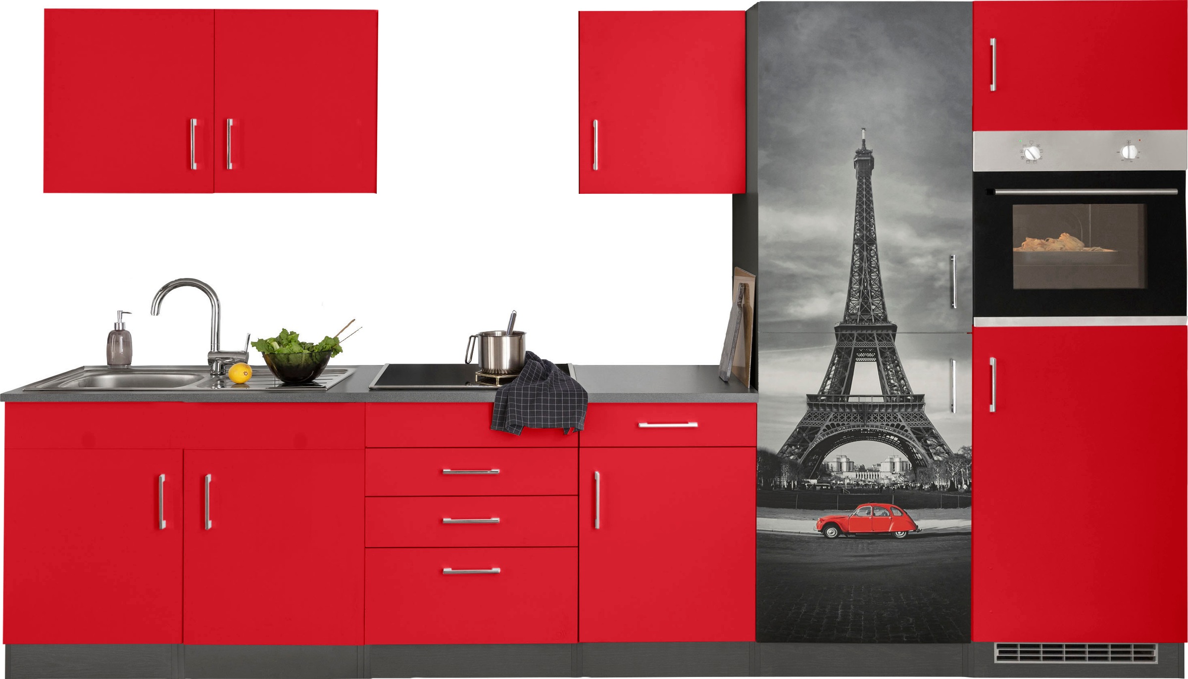 HELD MÖBEL Küchenzeile "Paris", ohne E-Geräte, Breite 330 cm günstig online kaufen