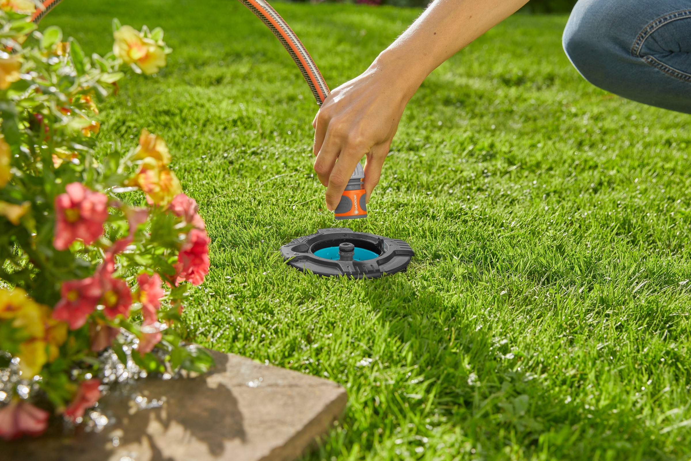 GARDENA Bewässerungssystem »Start-Set Pipeline« (mit 2 Wassersteckdosen, )  für die Gartenbewässerung