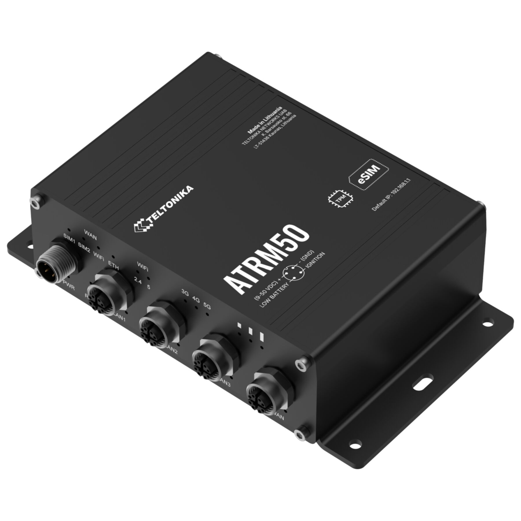 Teltonika WLAN-Router »ATRM50 5G Router for Transportation, Ultra-High Cellular Speeds, M12 C«