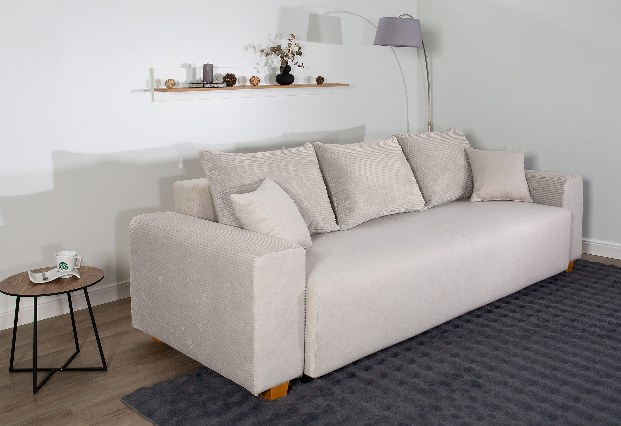 Thumbnail - COLLECTION AB Schlafsofa "Yves, Liegefläche (B/T): 142/194 cm" inkl. Bettfunktion, Bettkasten, Federkern & Zierkissen