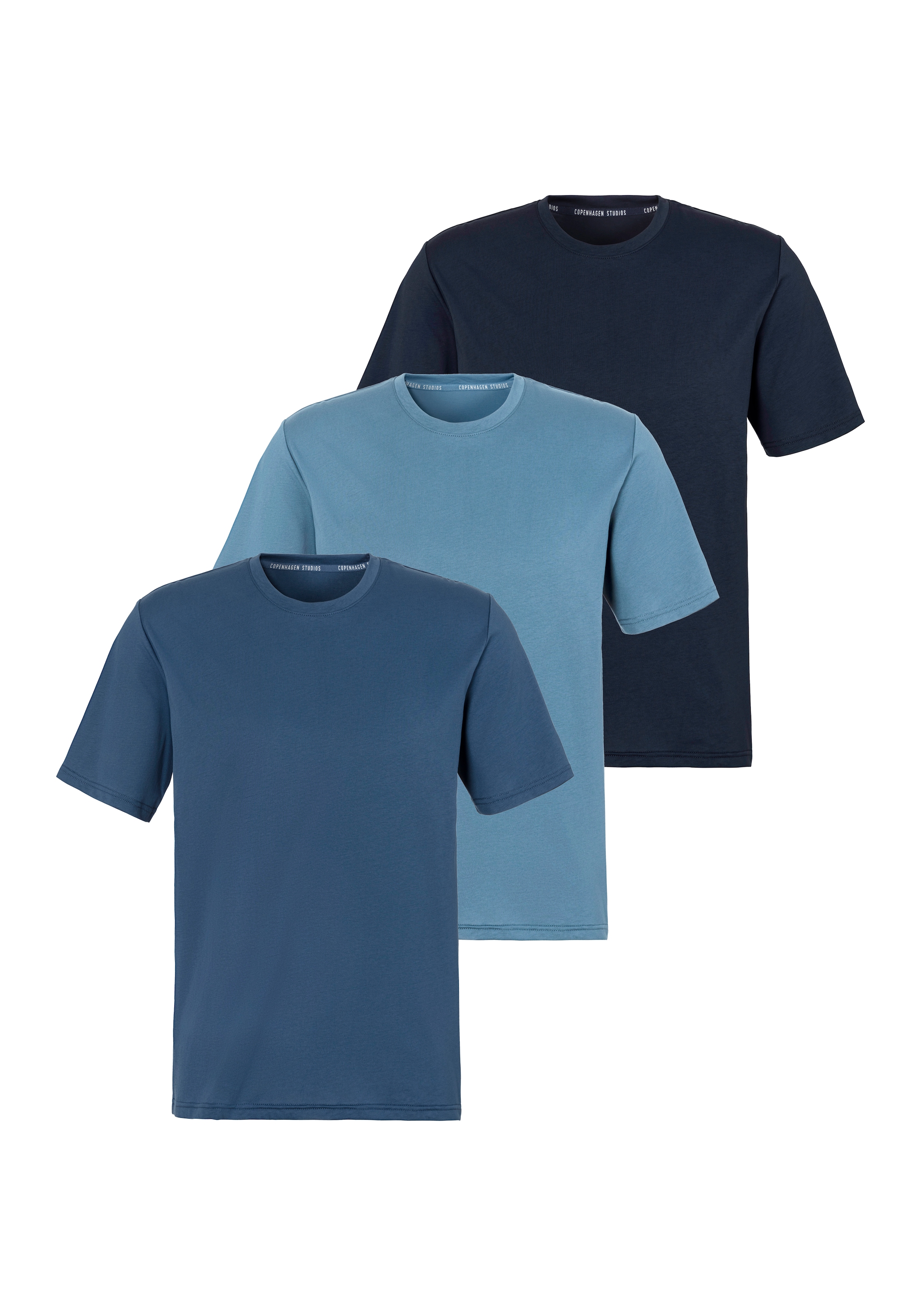 Copenhagen Studios T-Shirt, 3 Stk. Unterziehshirt aus hochwertiger Bio-Baum günstig online kaufen
