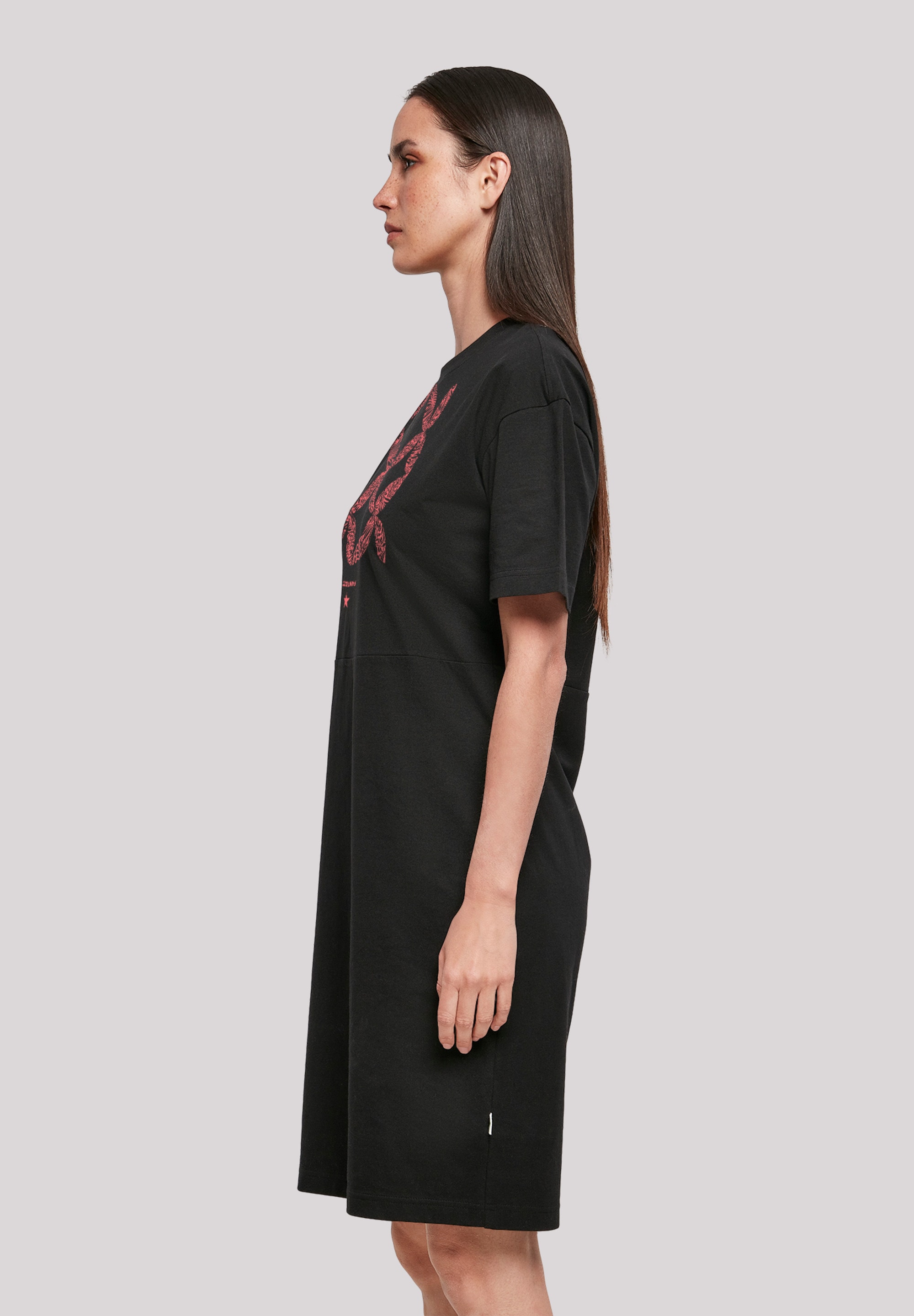 F4NT4STIC Shirtkleid »Blumenmuster Coral«, Print