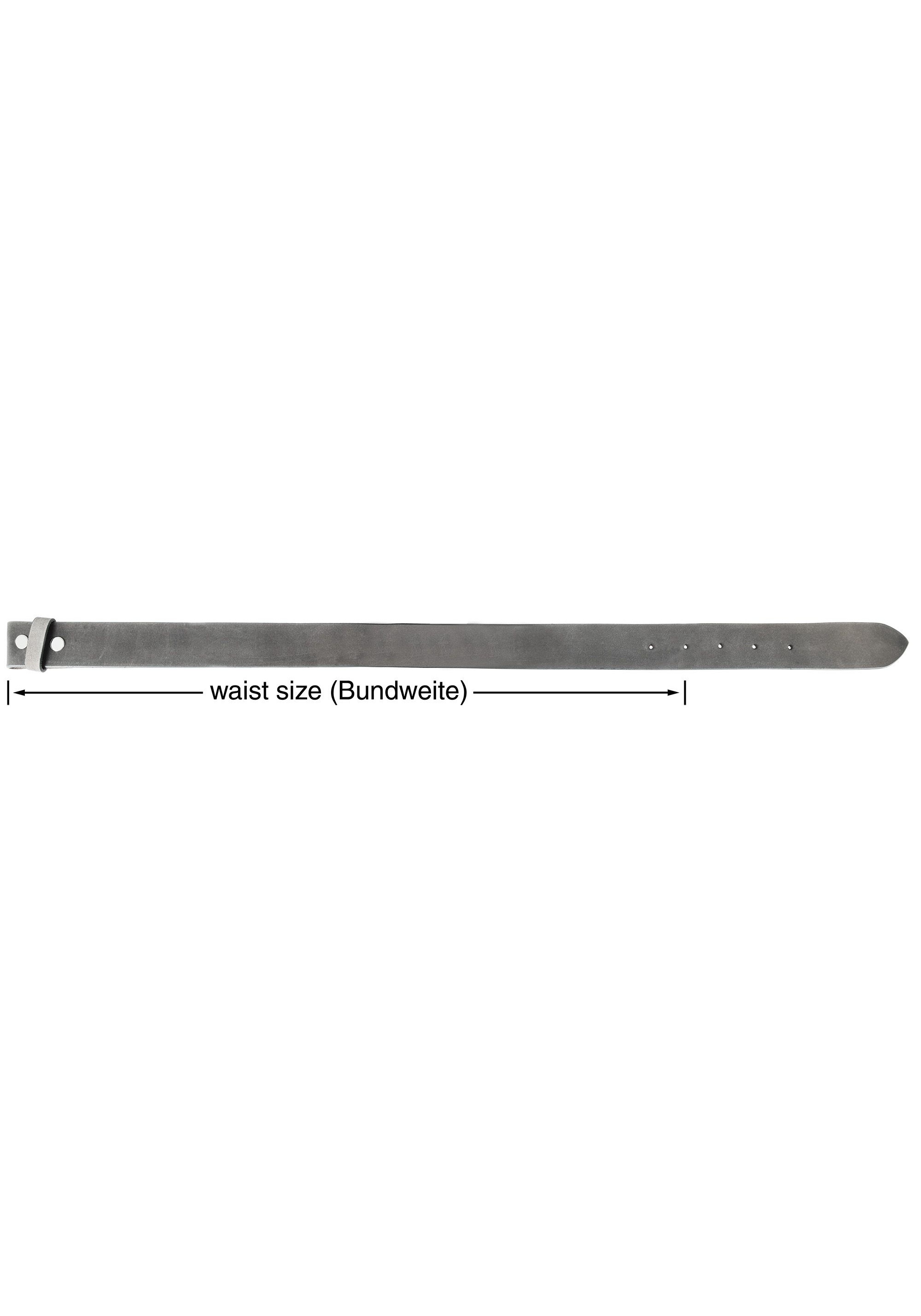 Leonardo Verrelli Ledergürtel »80 cm - 115 cm (Bundweite) in Grau aus 100% Echtleder, für«