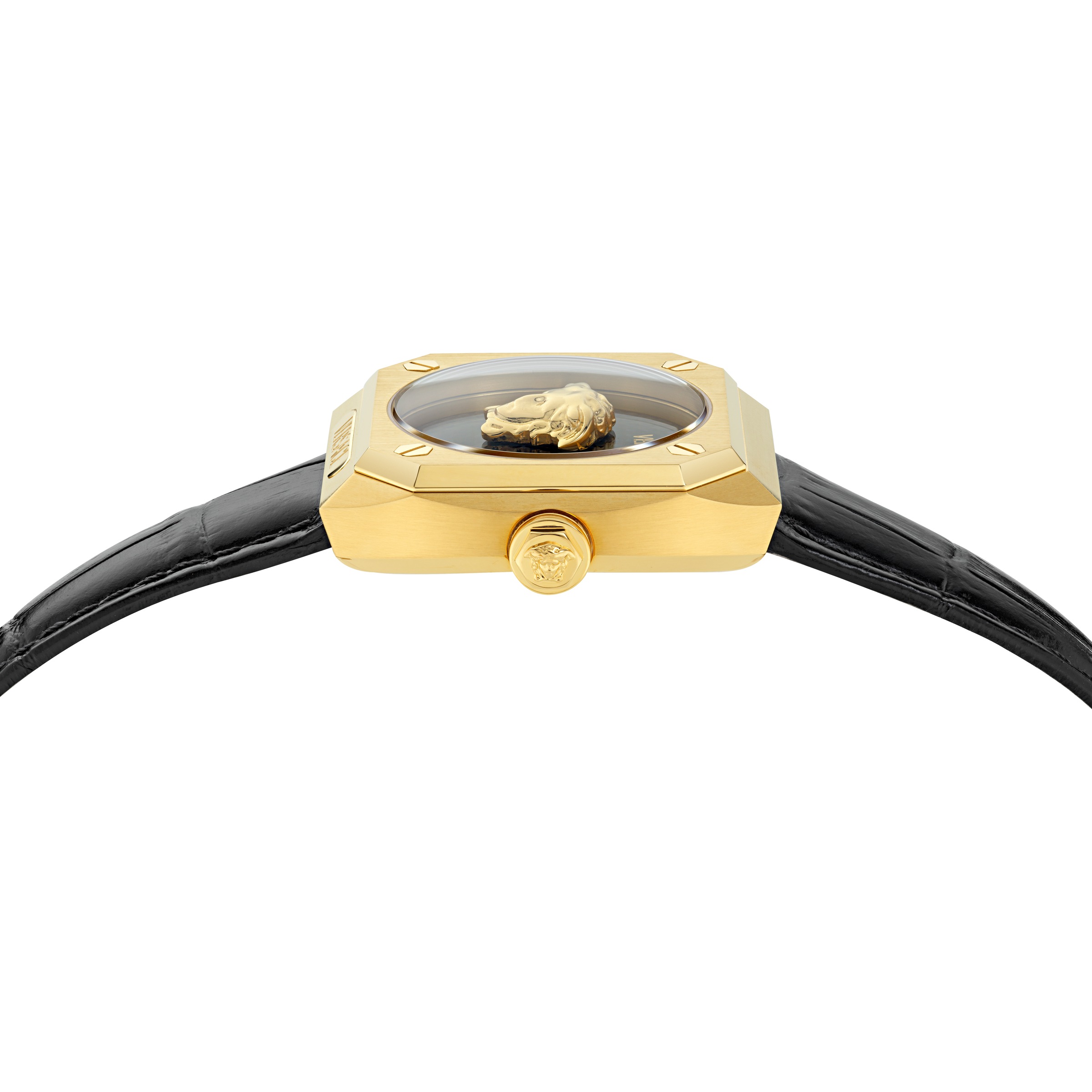 Versace Quarzuhr »MEDUSA ANTARES« Armbanduhr, Damenuhr, Swiss Made, Lederarmband, analog