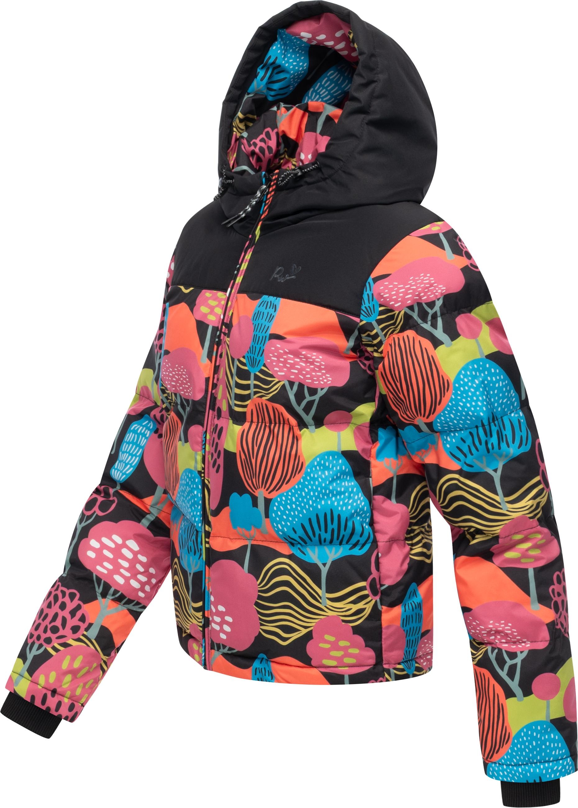 Ragwear Steppjacke »Amazze Print« mit Kapuze Wasserdichte gemusterte Damen Jacke für den Winter