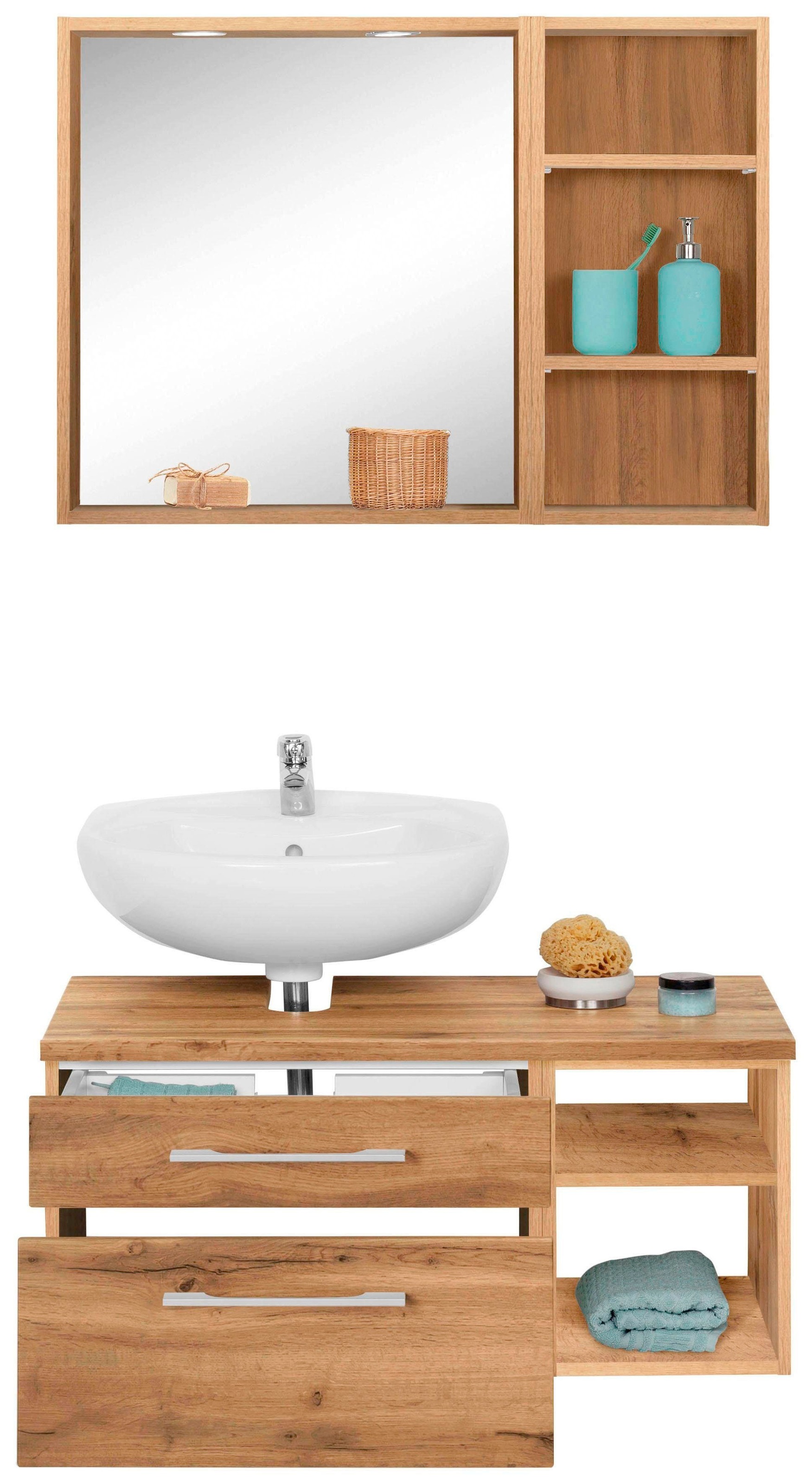 welltime Badmöbel-Set "Davos" 3 Stk. tlg. günstig online kaufen