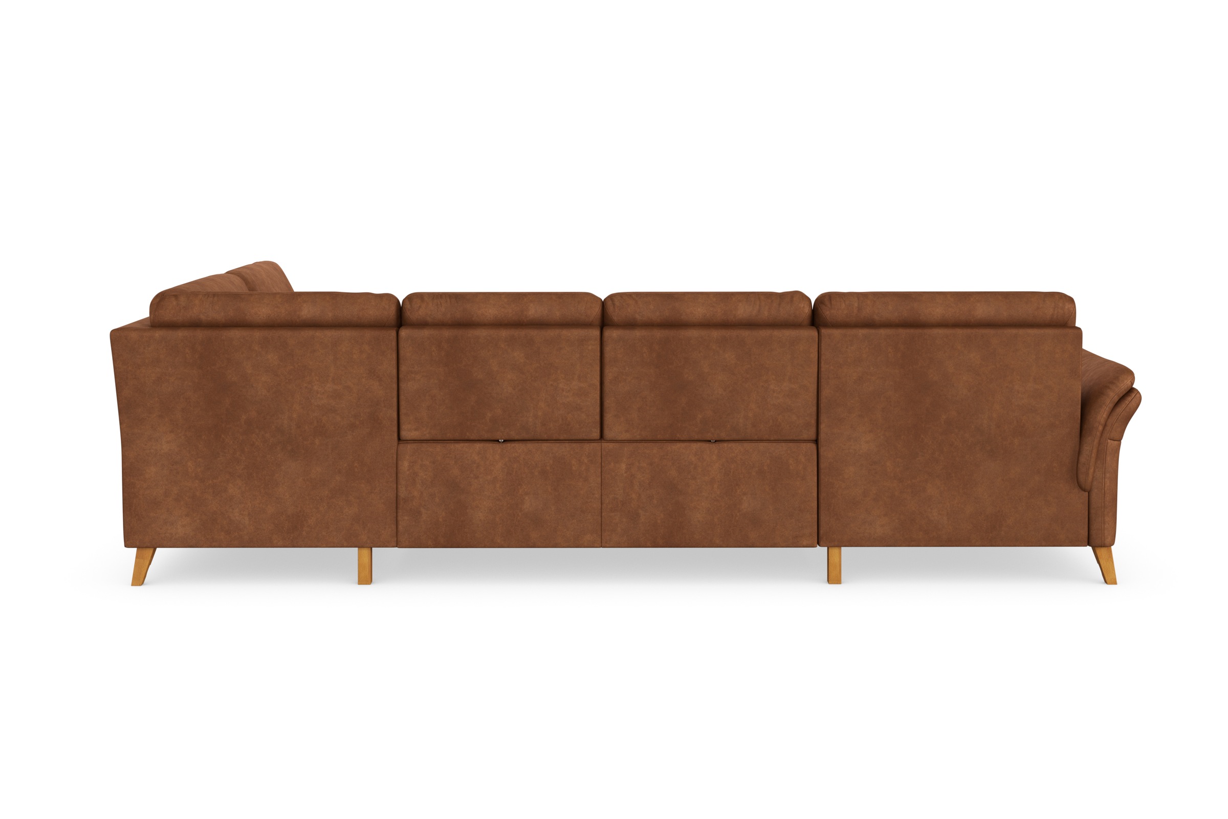 Wohnlandschaft SIT & MORE "Göteborg", braun (cognac), B:327cm H:90cm T:226cm, Sofas, Wohnlandschaft, inkl. Sitztiefenverstellung, wahlweise mit Bettfunktion & Bettkasten 9